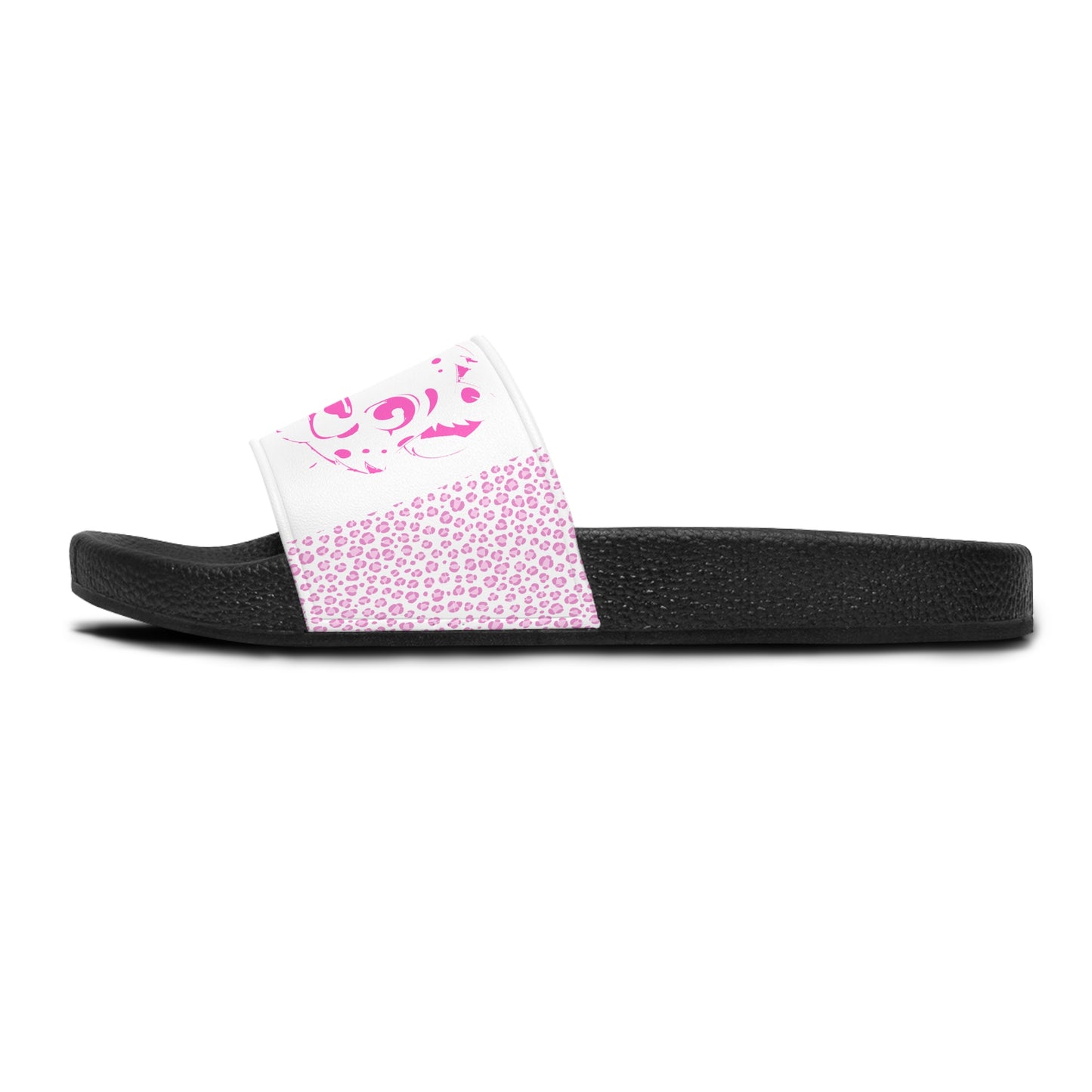 Leopard Print Women's Slide Sandals – Pink