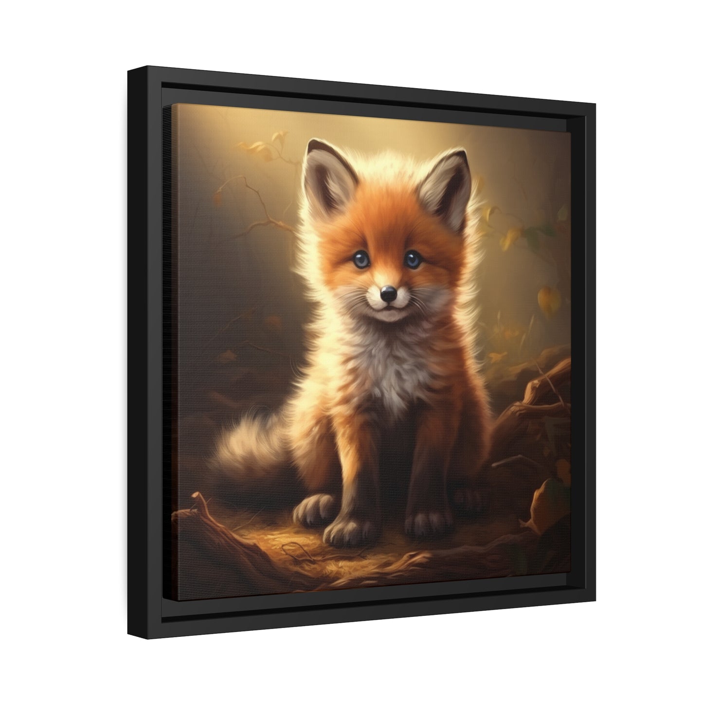 Baby Fox Framed Wall Canvas