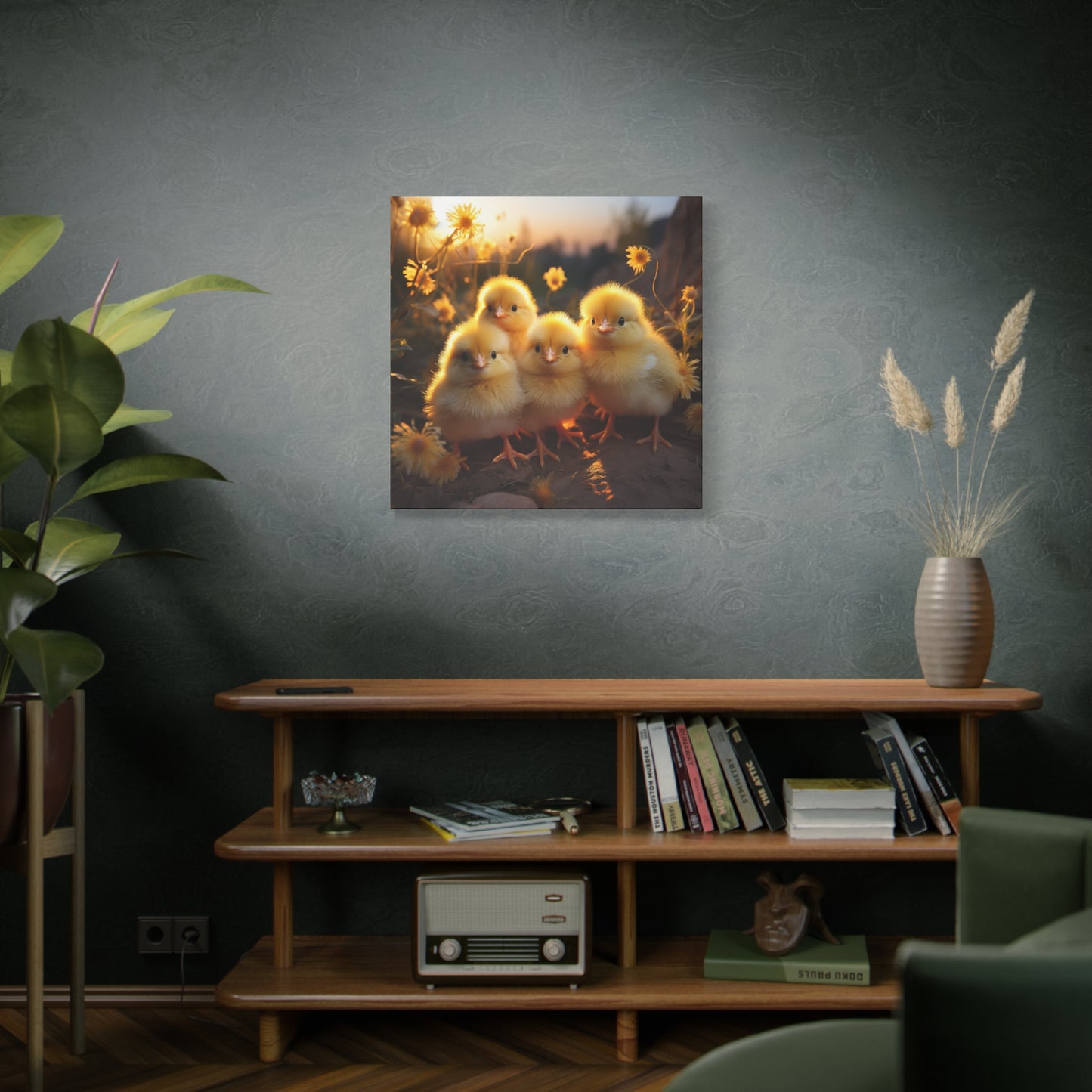 Baby Chicks Wall Canvas