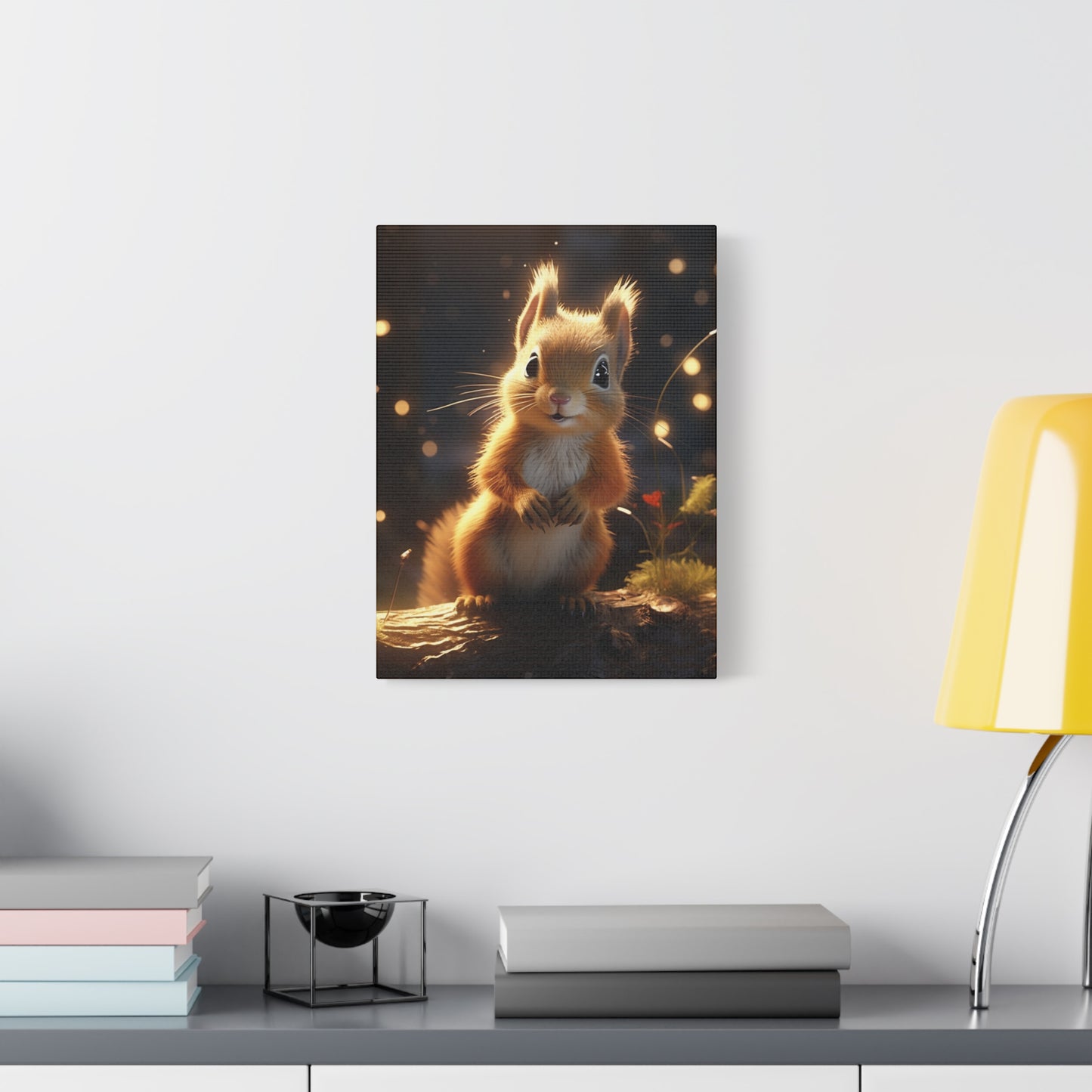 Baby Squirrel Wall Canvas