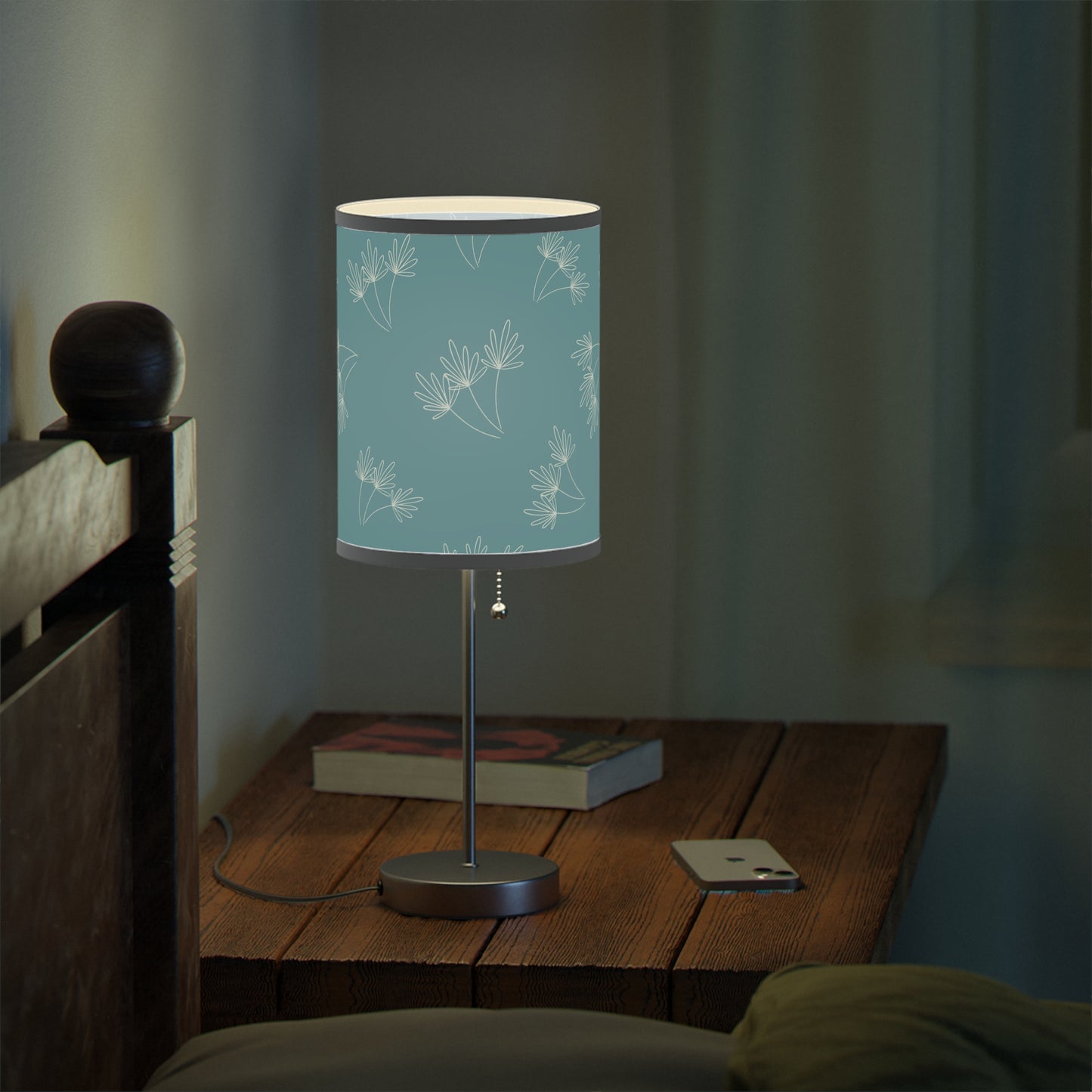 Leafy Whimsy Lamp – Light Blue