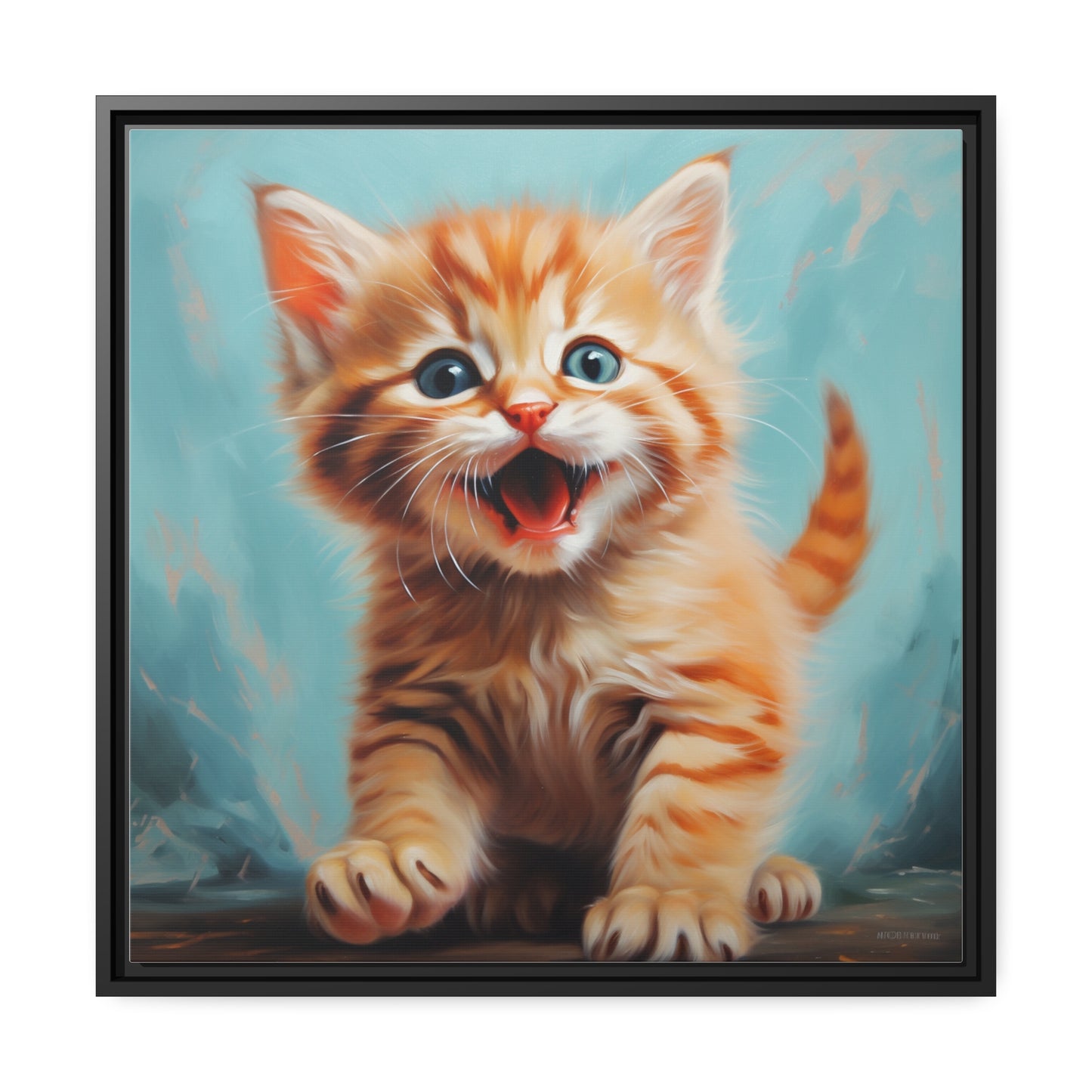 Playful Kitten - Pawsitively Adorable Canvas