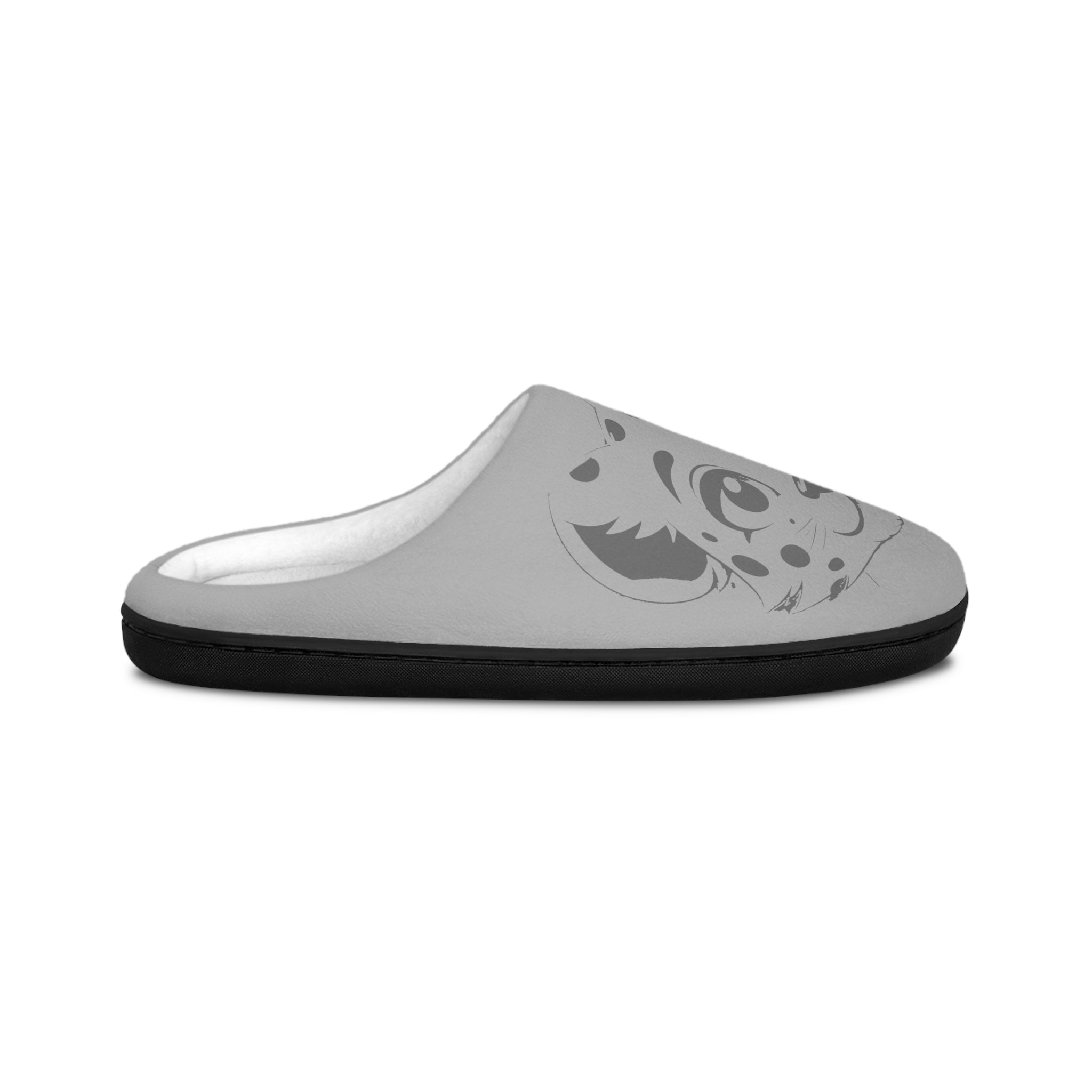 Leopard Print Women's Indoor Slippers – Grey