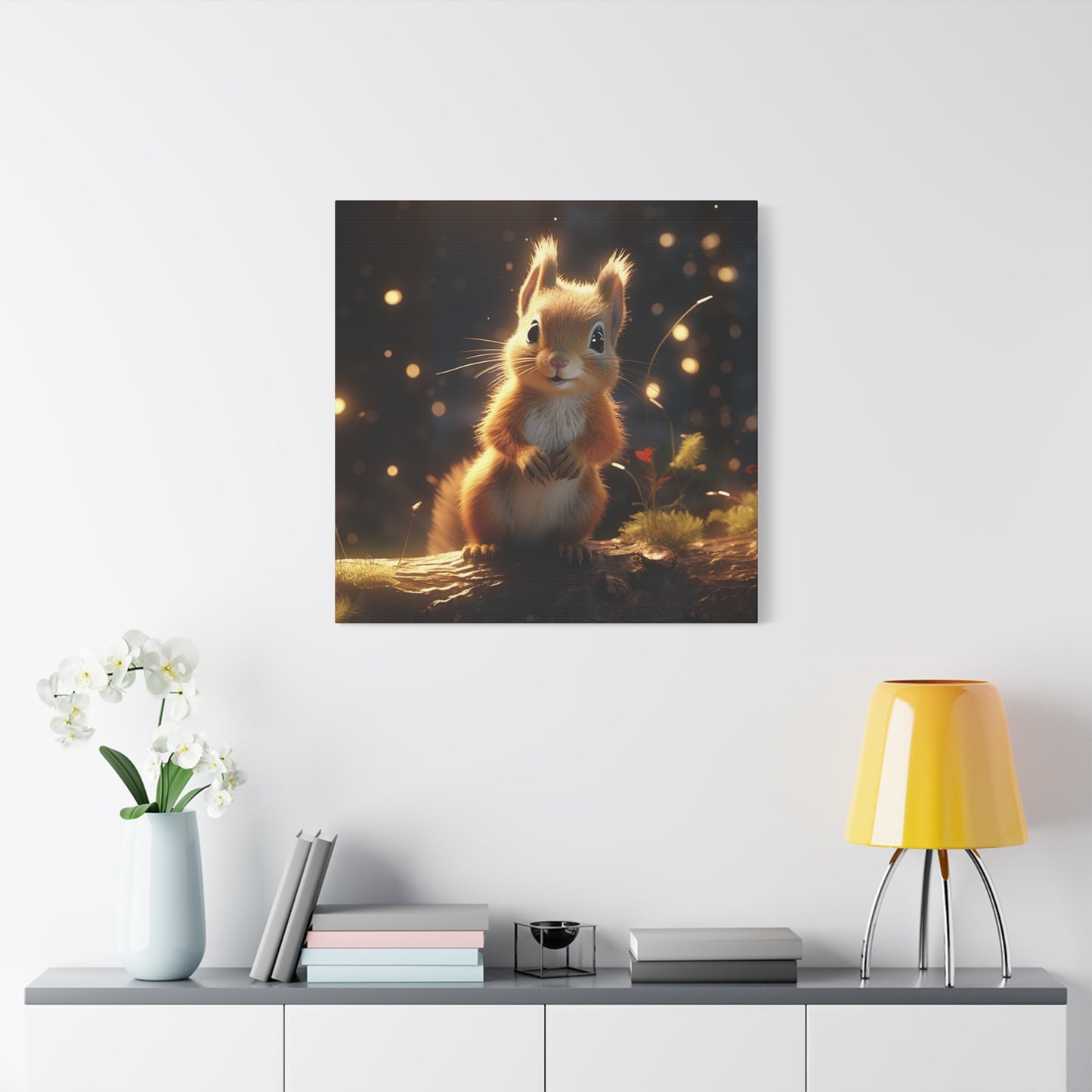 Baby Squirrel Wall Canvas