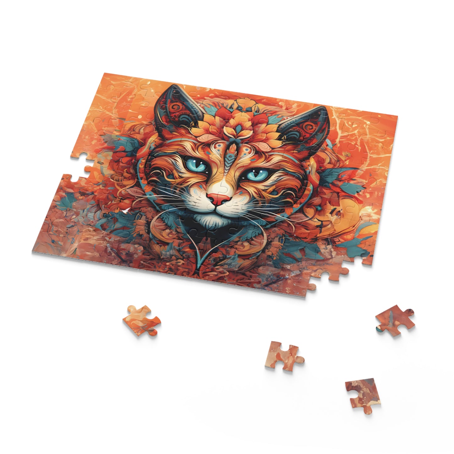 Mandala Cat  - Puzzle (120, 252, 500-Piece)