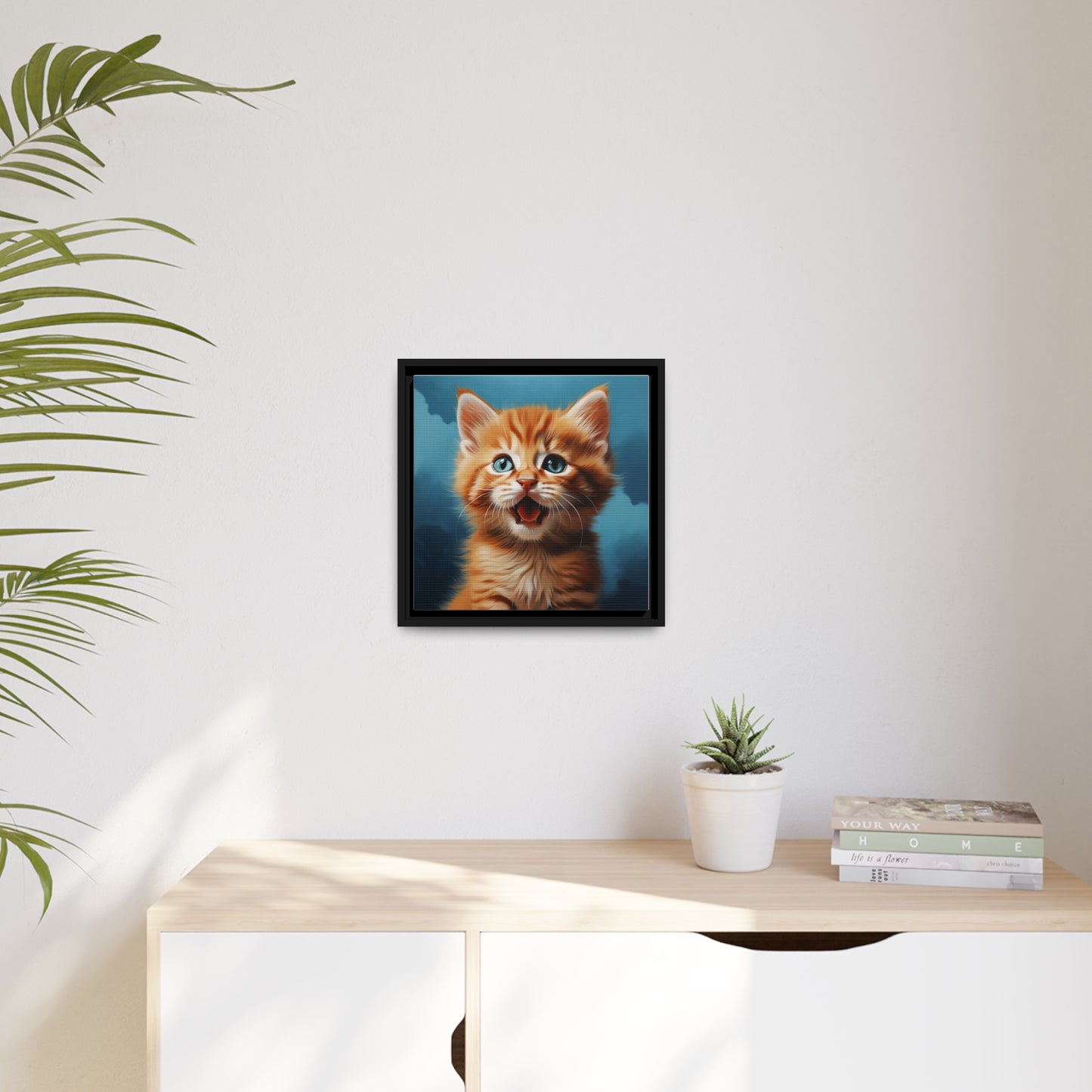 Happy Orange Kitten - Pawsitively Adorable Canvas Collection