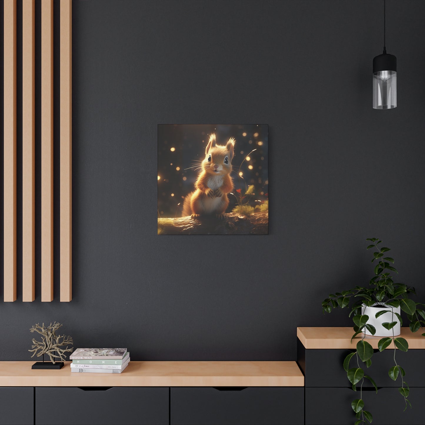 Baby Squirrel Wall Canvas