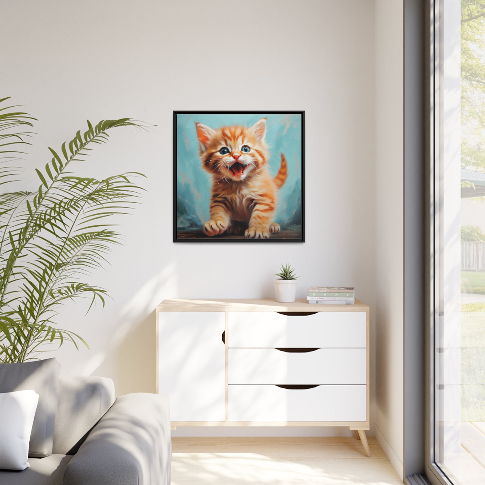 Playful Kitten - Pawsitively Adorable Canvas