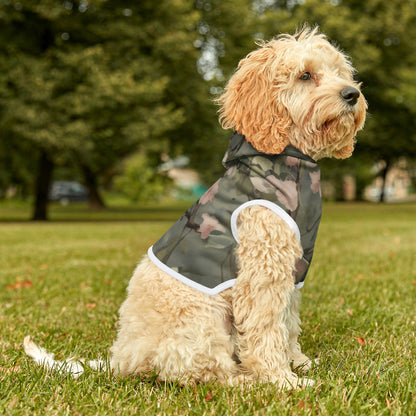 Sage and Pink Flowers - Pet Hoodie