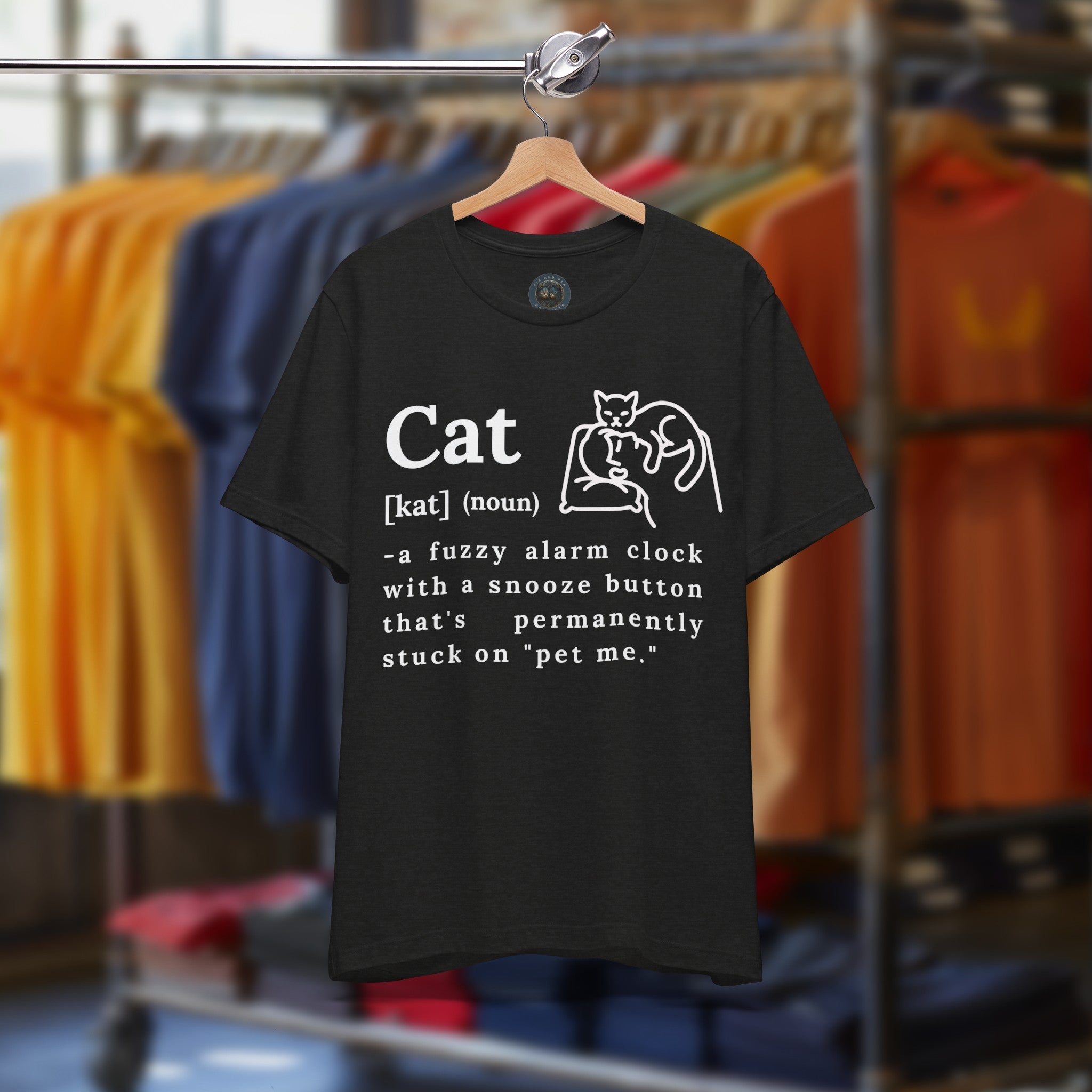 Cat Wake Up and Pet Me - T-Shirt