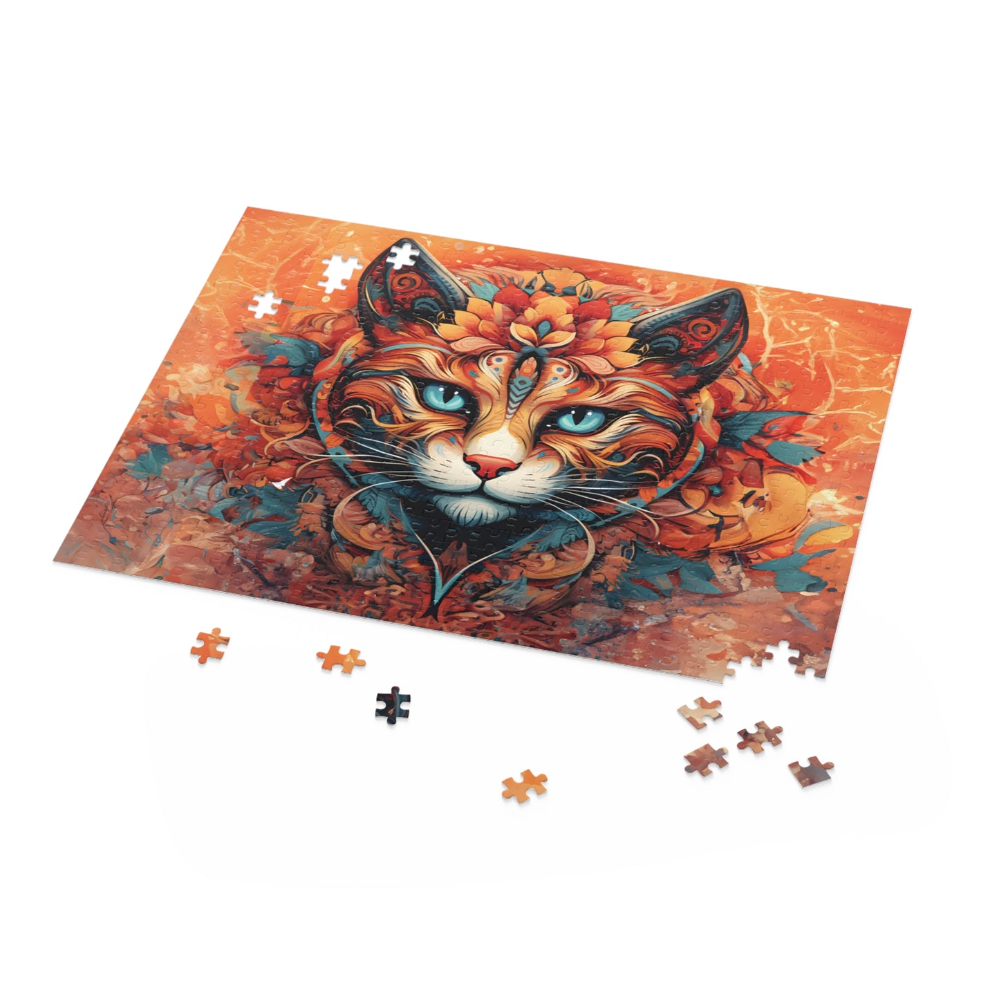 Mandala Cat  - Puzzle (120, 252, 500-Piece)