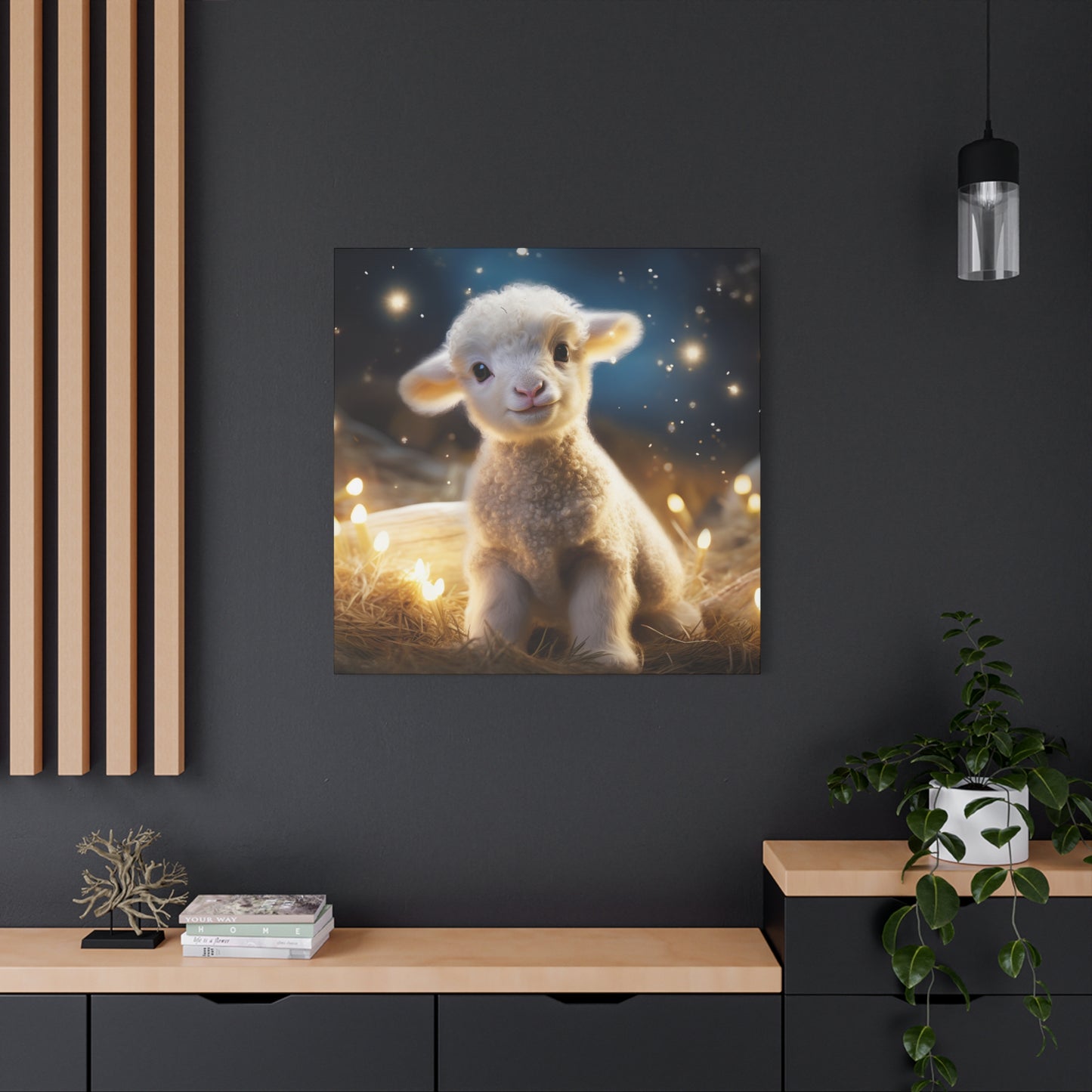 Baby Lamb Wall Canvas