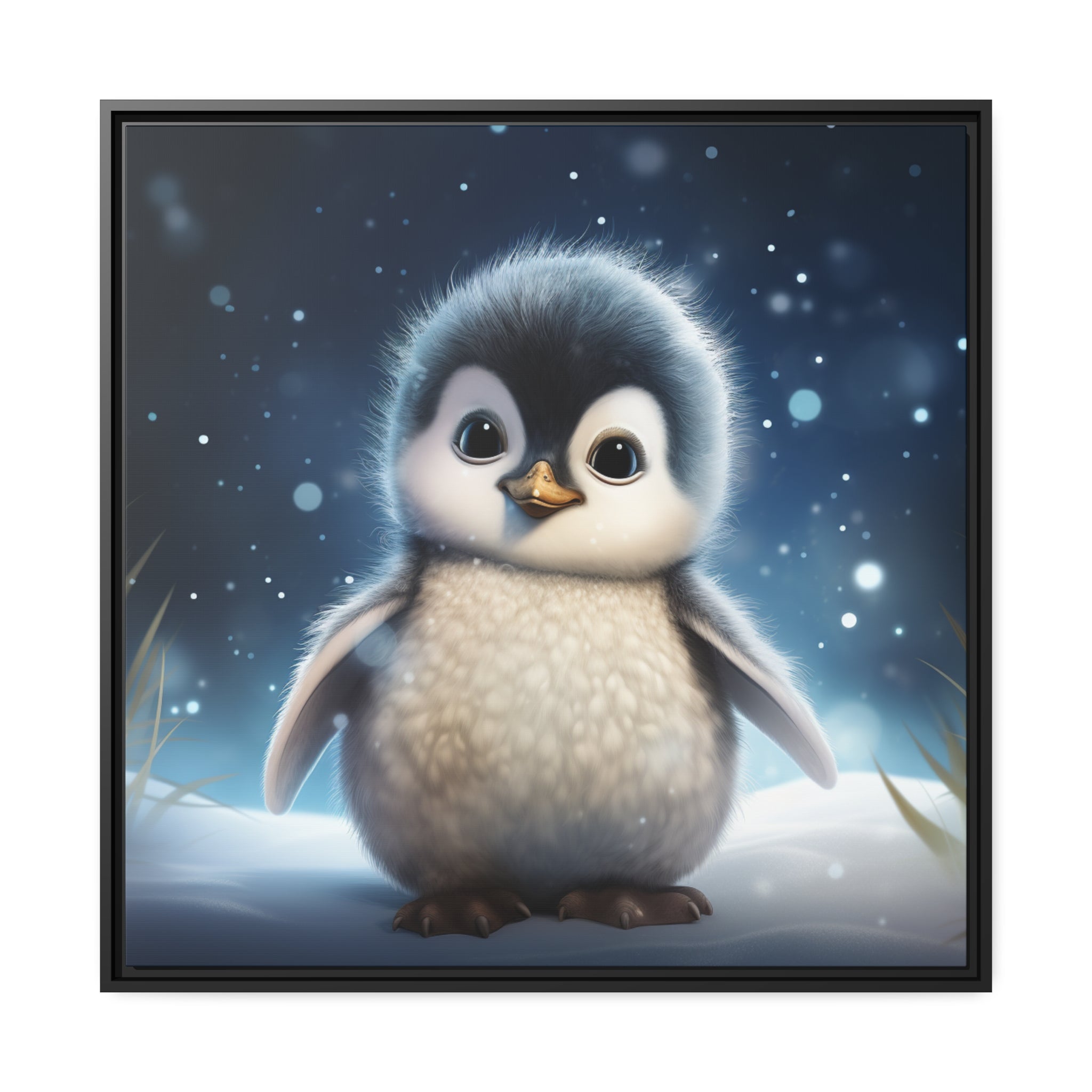 Baby Penguin Framed Wall Canvas