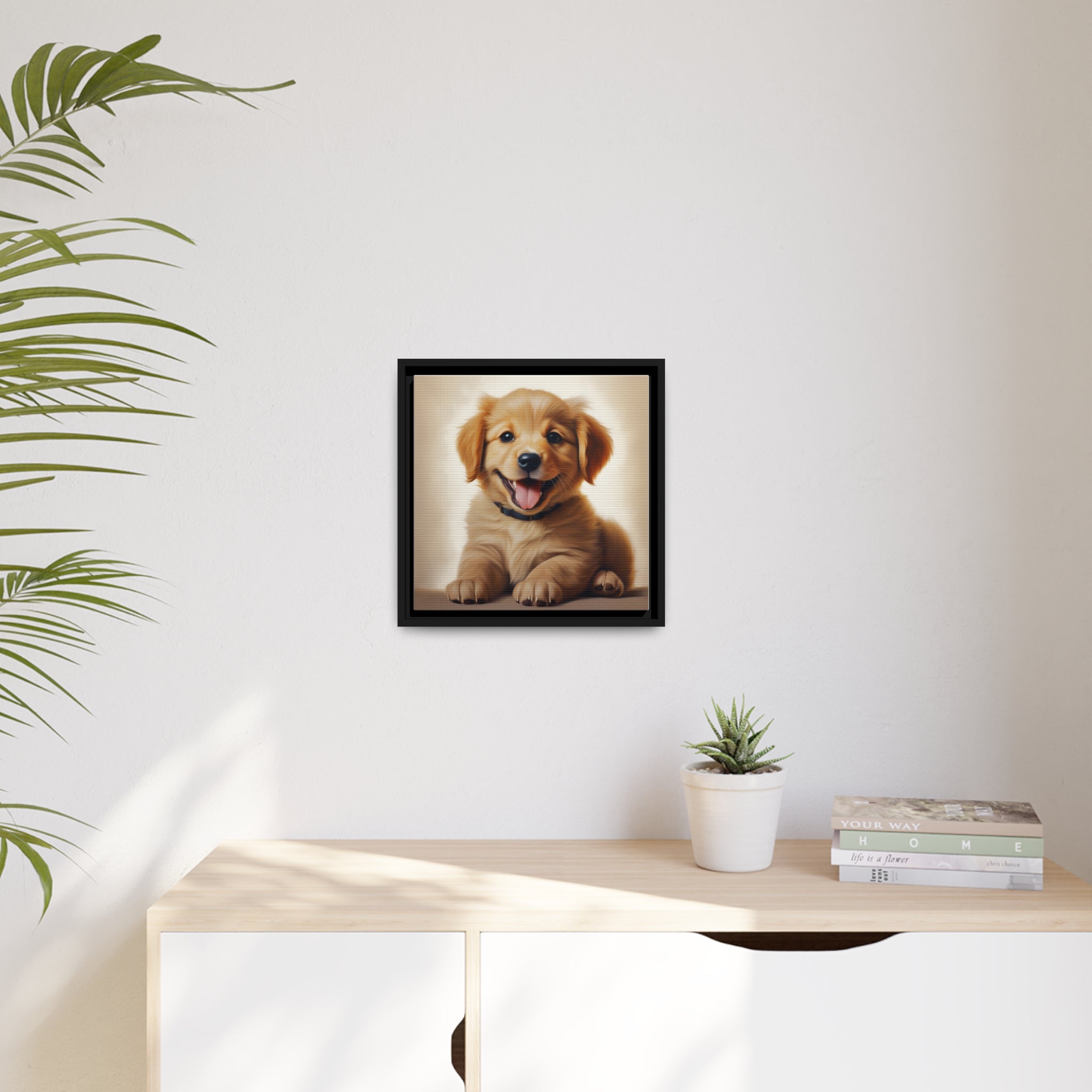 Happy Puppy - Pawsitively Adorable Canvas