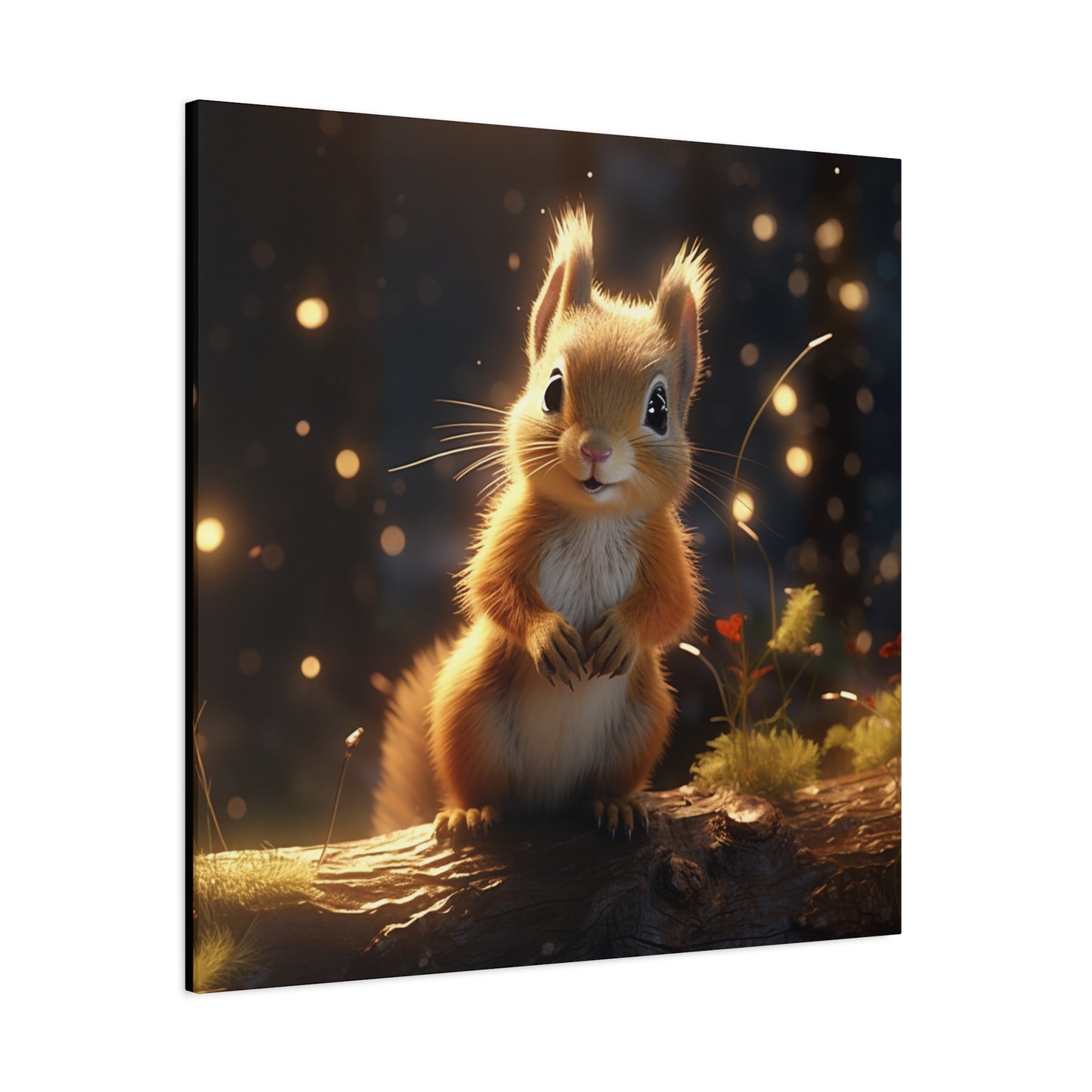 Baby Squirrel Wall Canvas