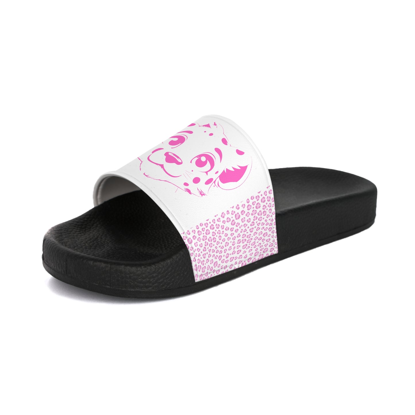 Leopard Print Women's Slide Sandals – Pink