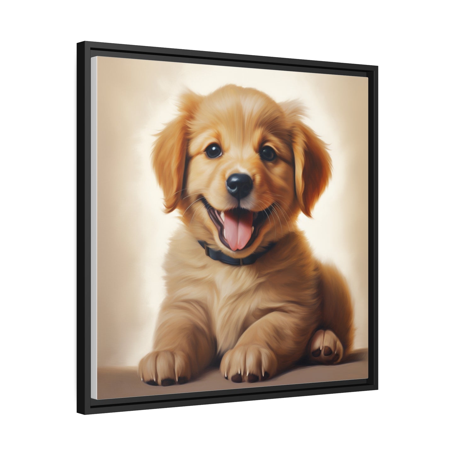 Happy Puppy - Pawsitively Adorable Canvas