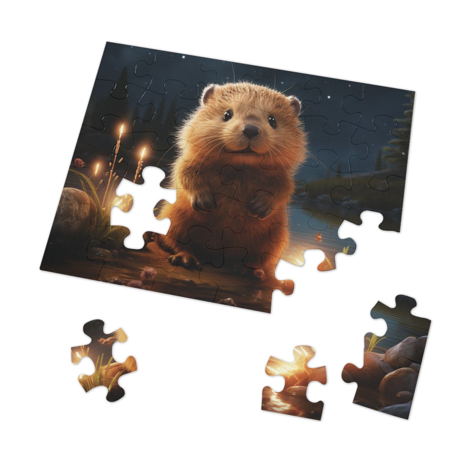 Baby Beaver - Children's Jigsaw Puzzle (30 or 110 Piece)