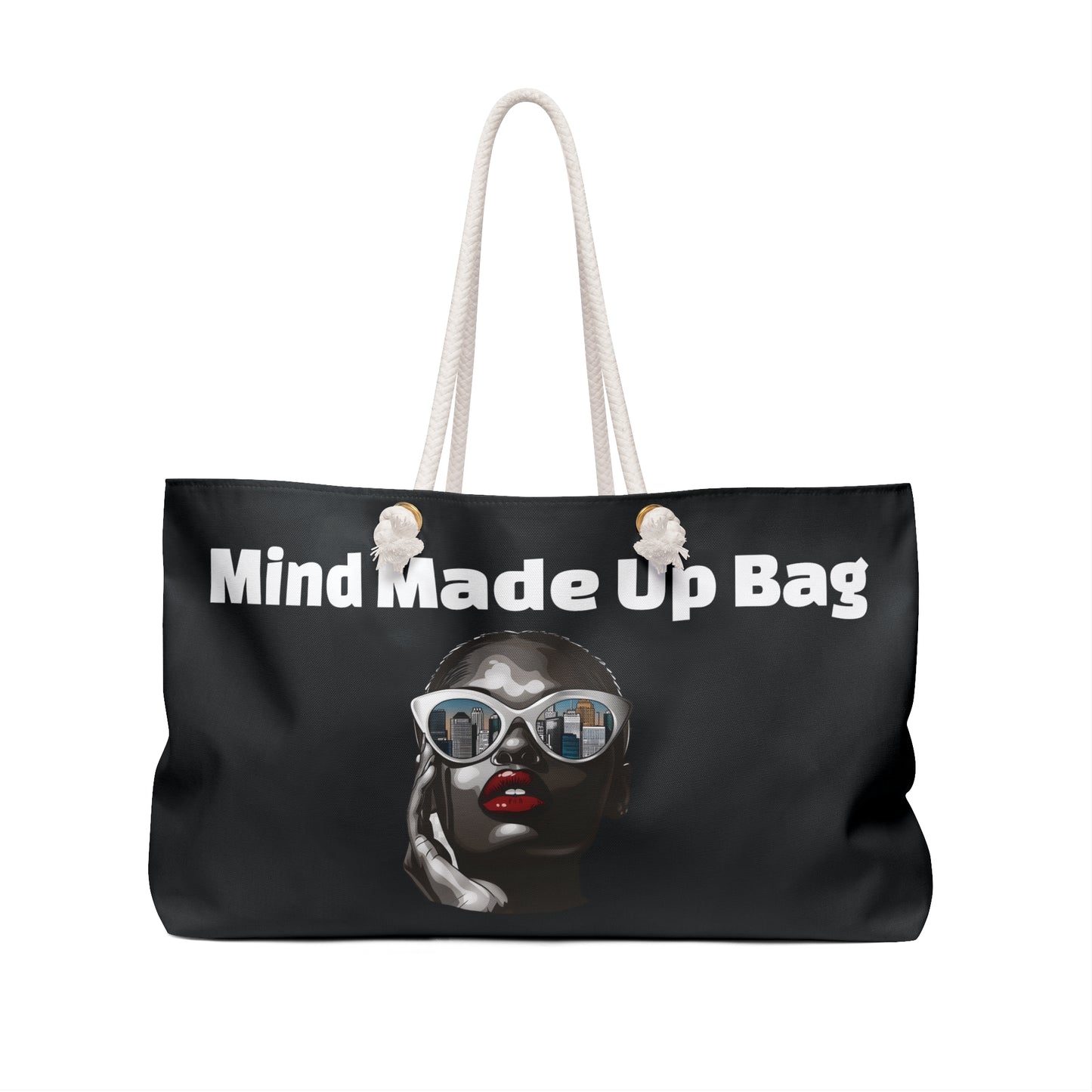 "Mind Made Up Bag" -  24" x 13" Tote Bag