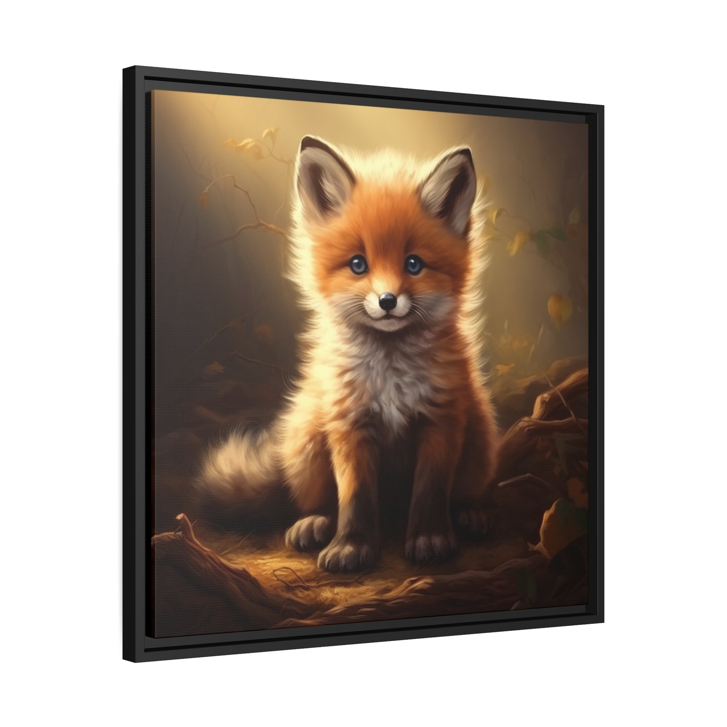 Baby Fox Framed Wall Canvas