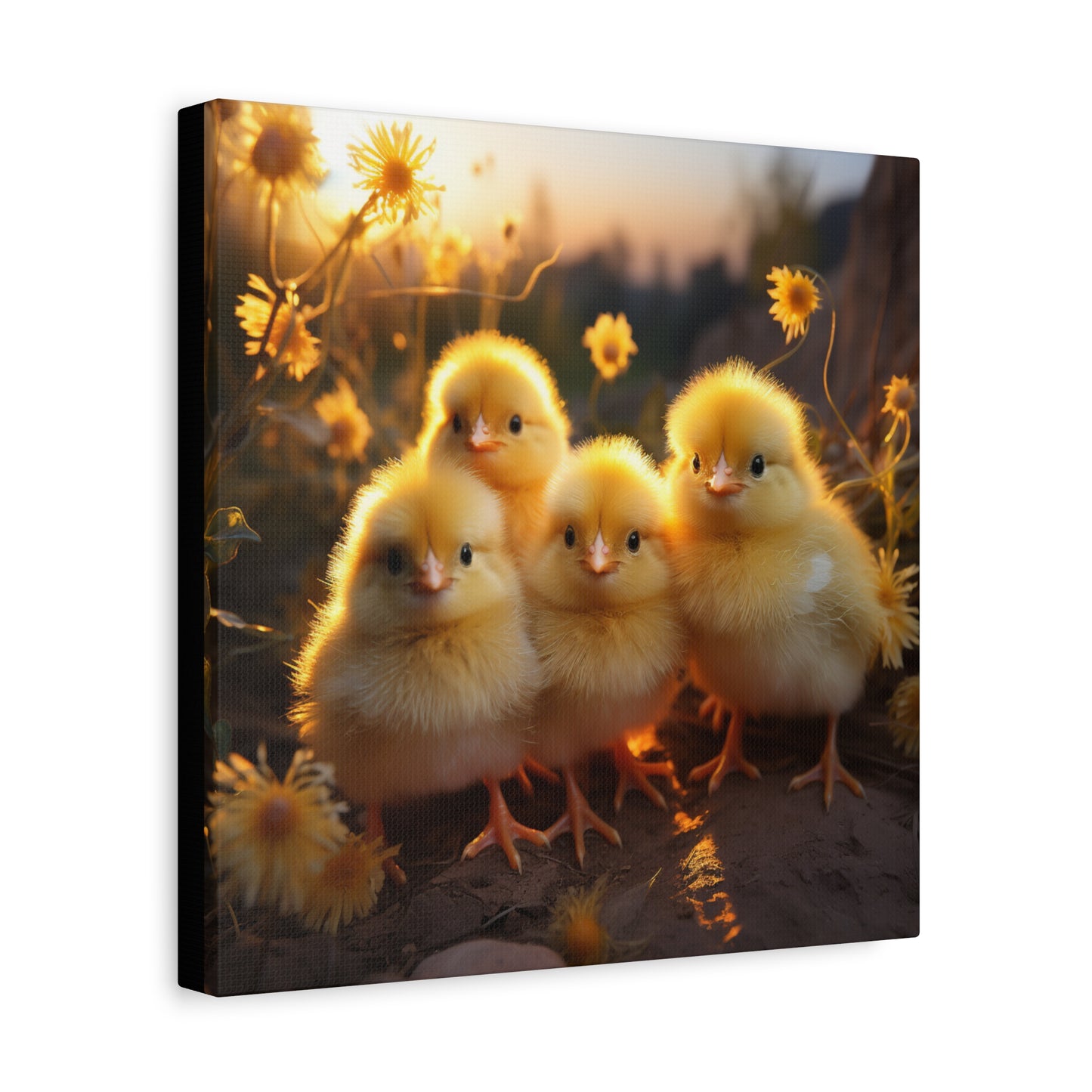 Baby Chicks Wall Canvas