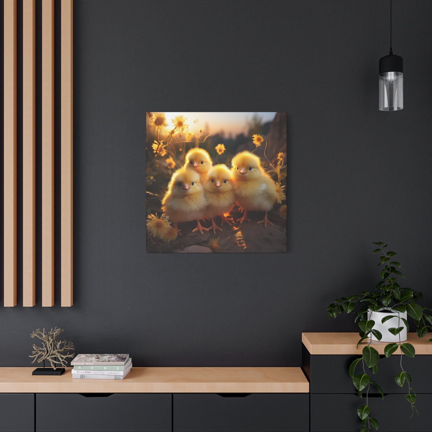 Baby Chicks Wall Canvas