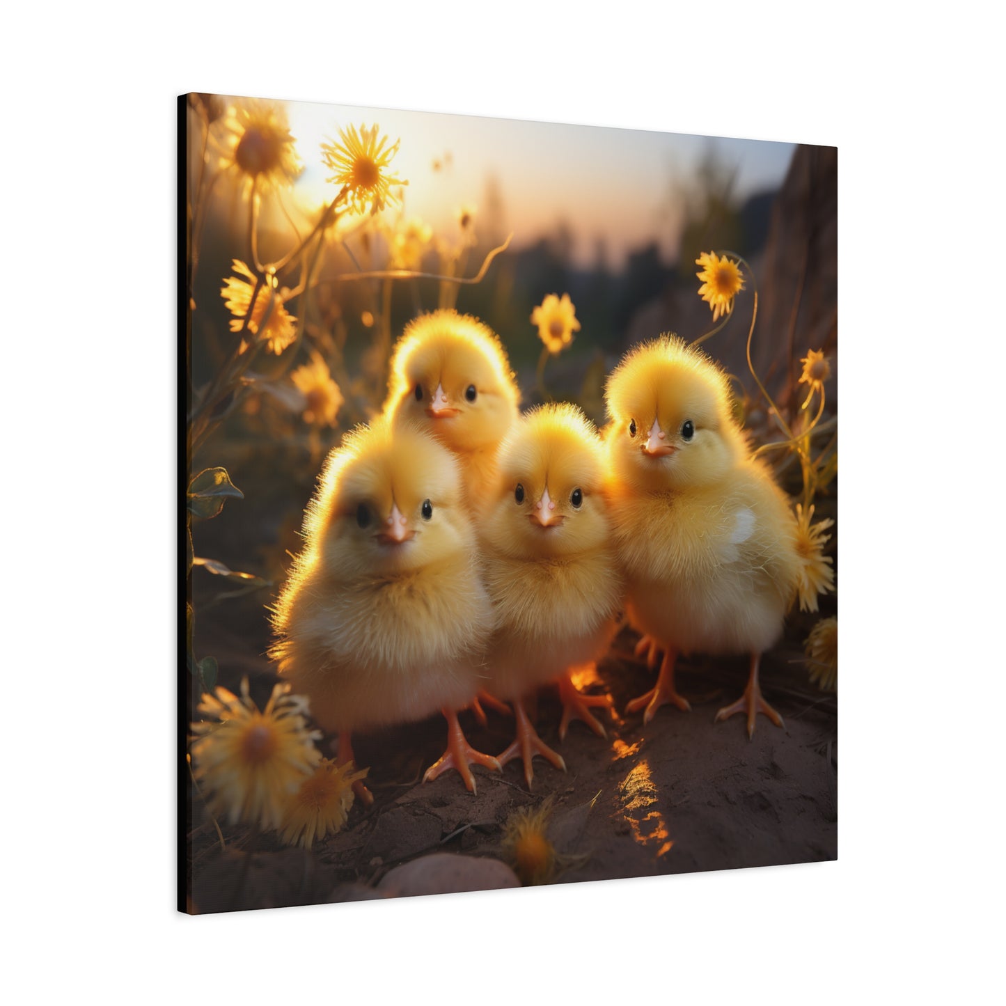 Baby Chicks Wall Canvas