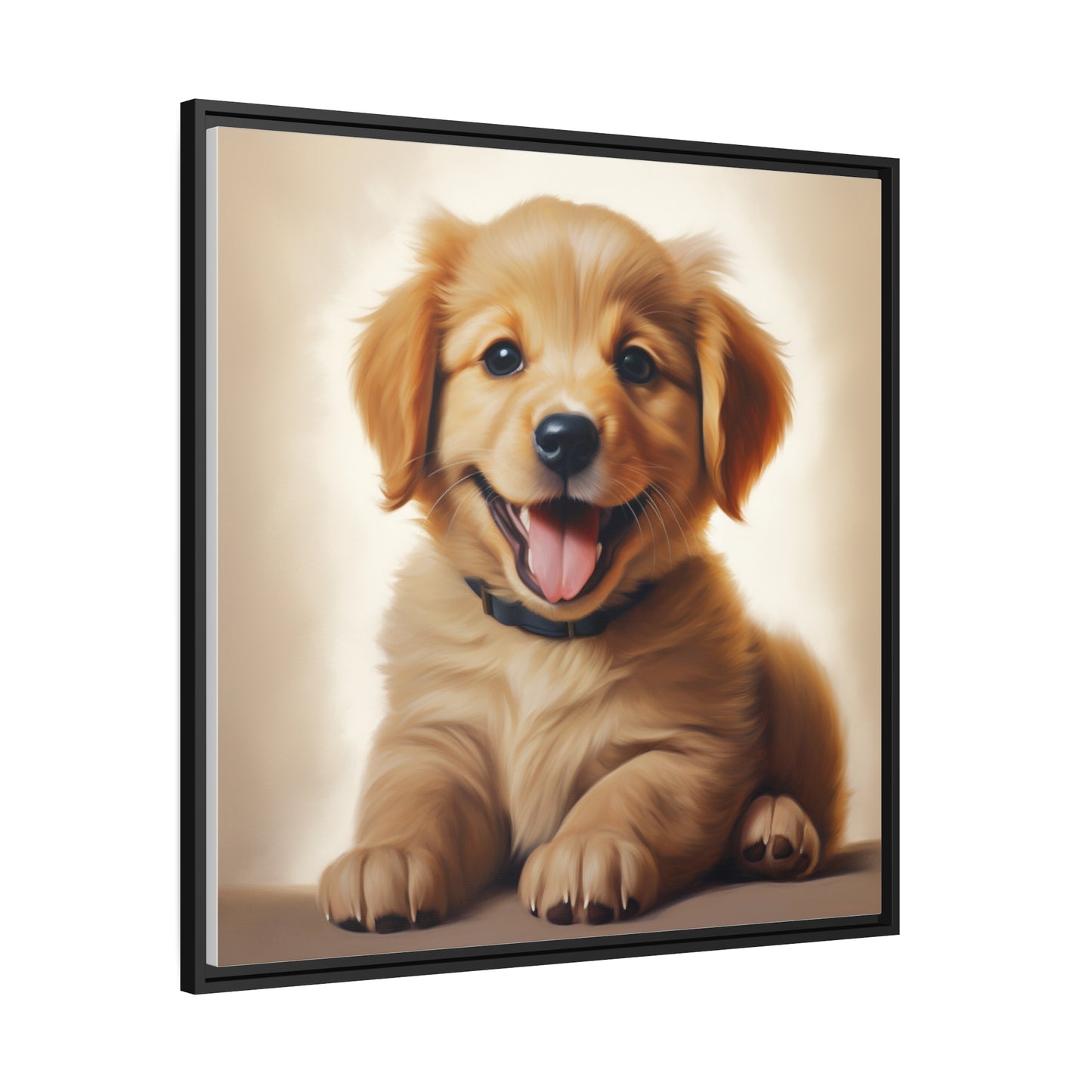 Happy Puppy - Pawsitively Adorable Canvas