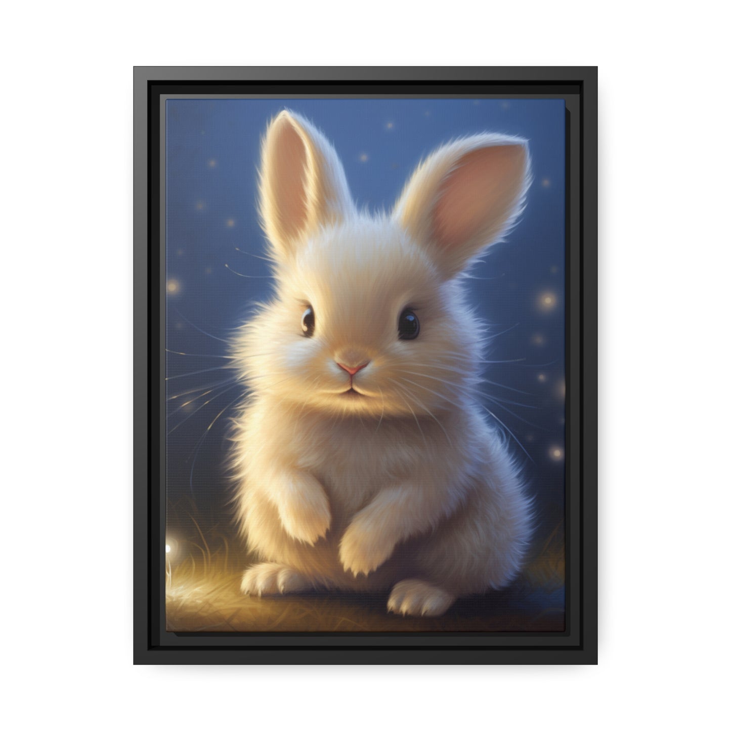 Baby Bunny Framed Wall Canvas