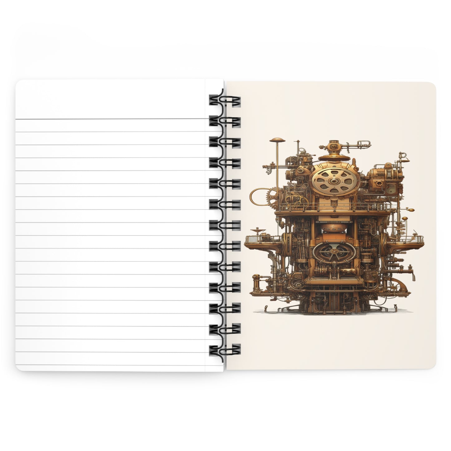 Top Hat DieselPunk Cat 150 Lined Page Journal