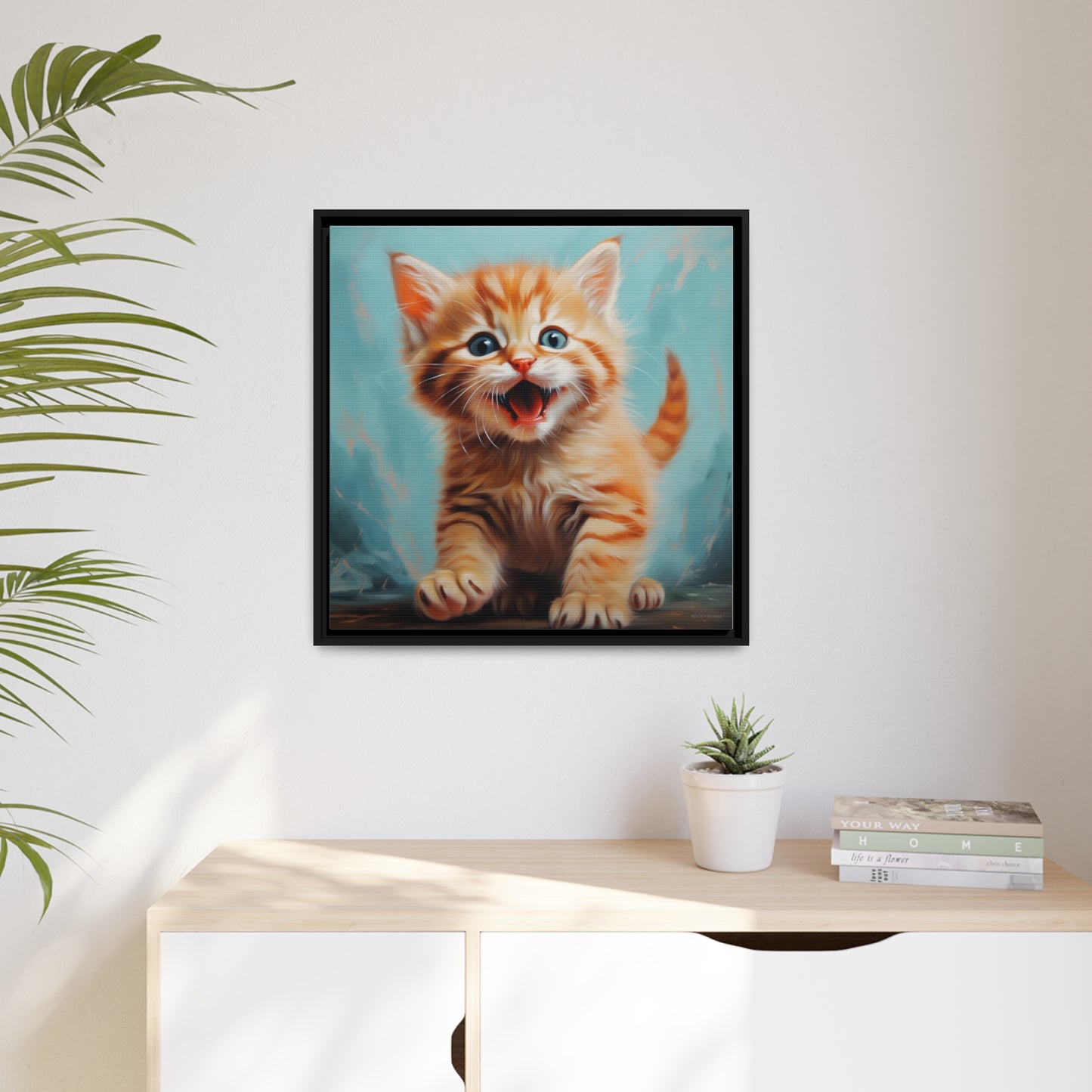 Playful Kitten - Pawsitively Adorable Canvas