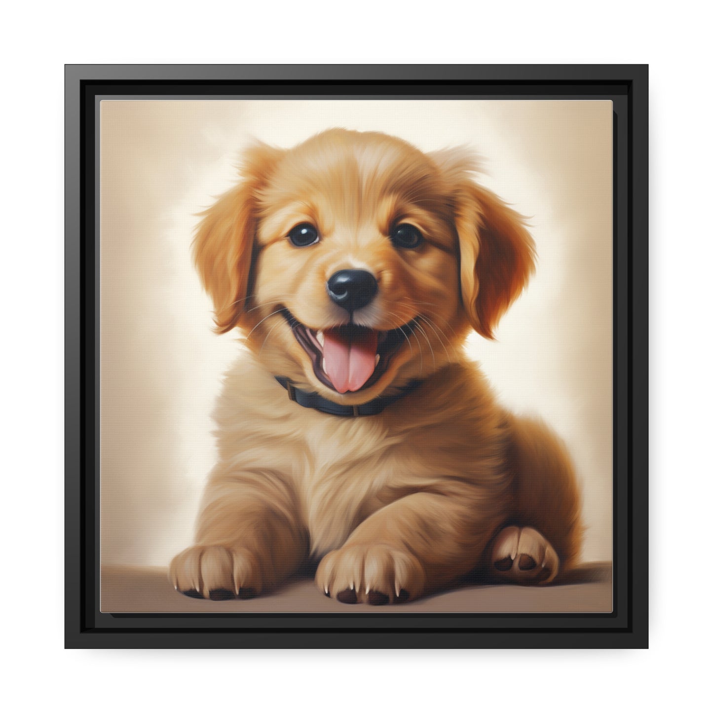 Happy Puppy - Pawsitively Adorable Canvas