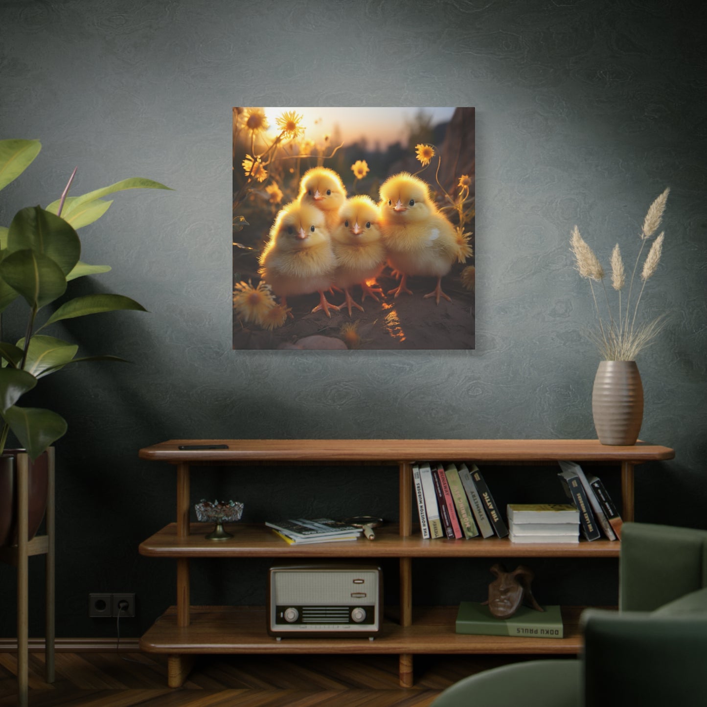 Baby Chicks Wall Canvas