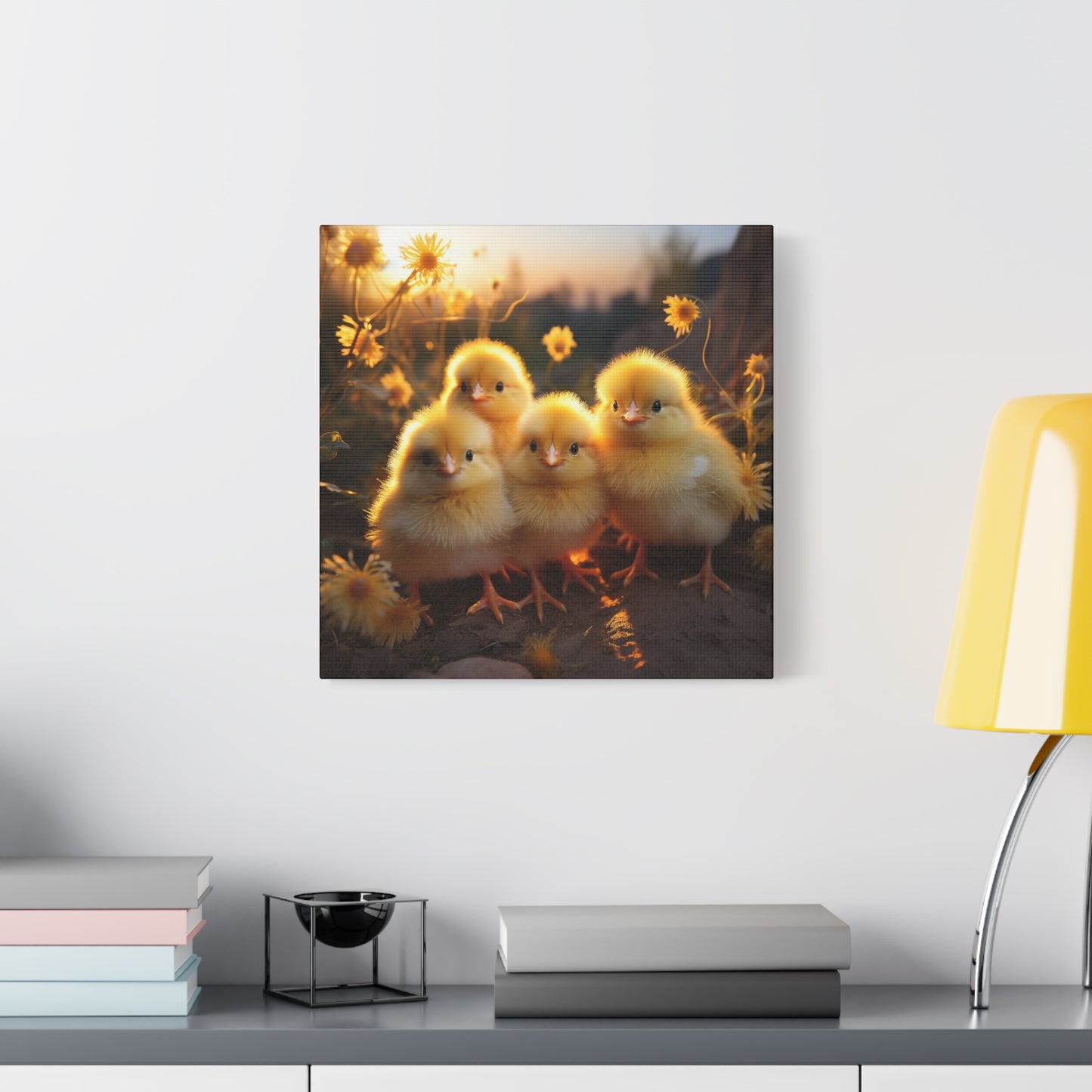 Baby Chicks Wall Canvas