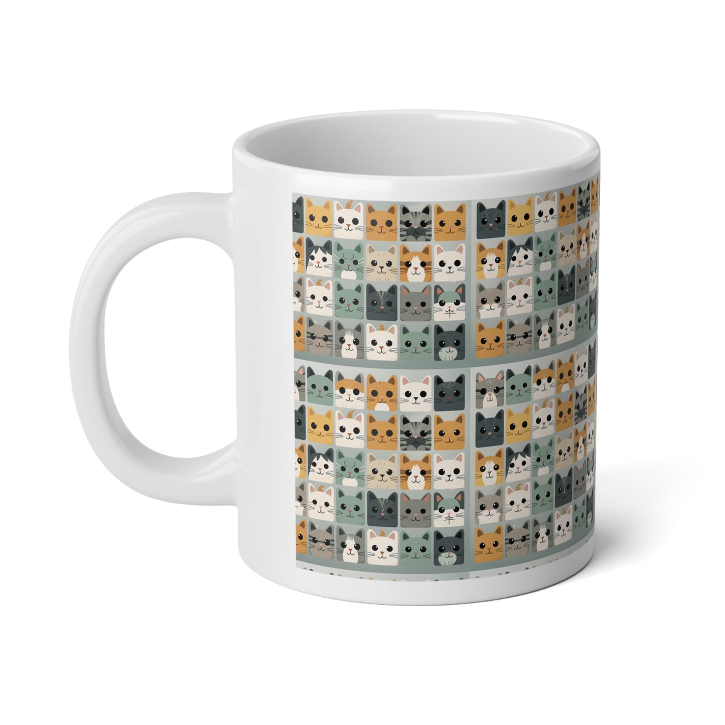 Cat Faces 20 oz Jumbo Mug