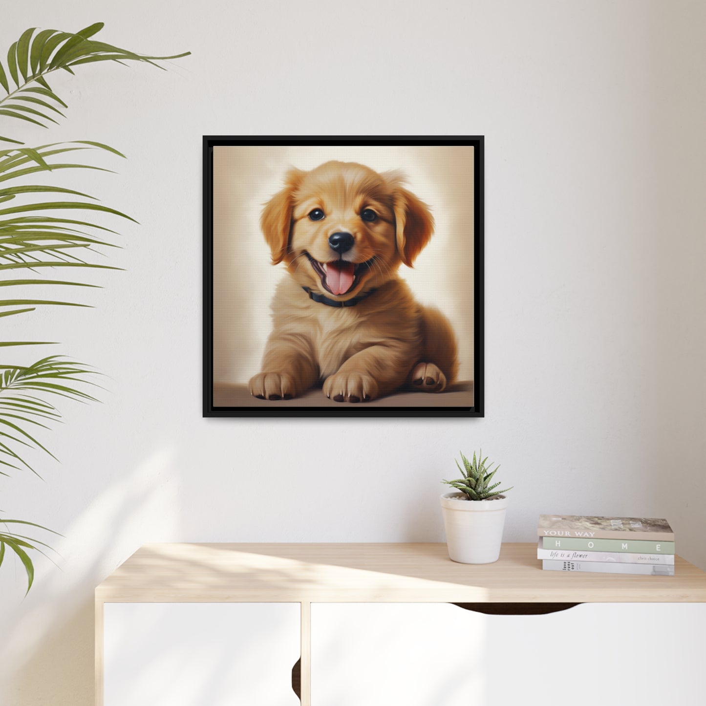 Happy Puppy - Pawsitively Adorable Canvas