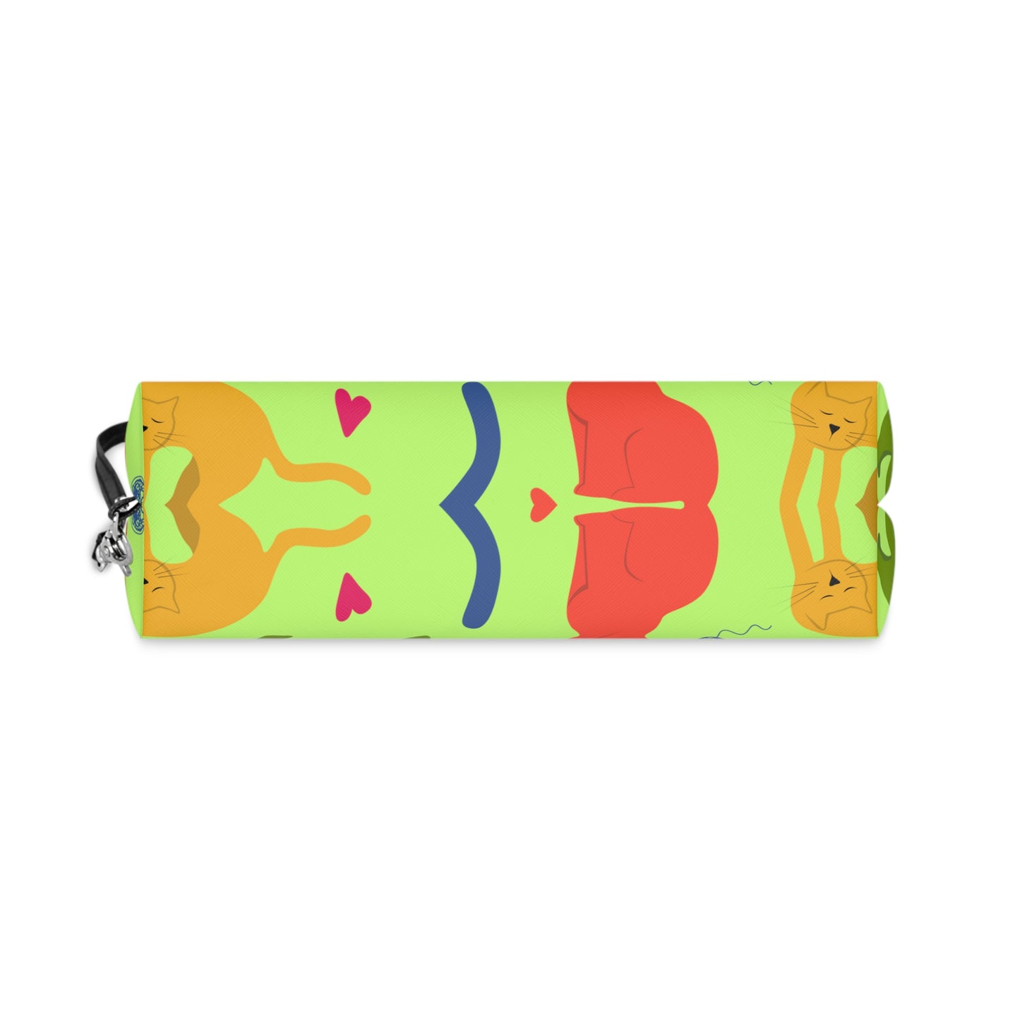 Vibrantly Colored Cats Makeup Bag – Lime