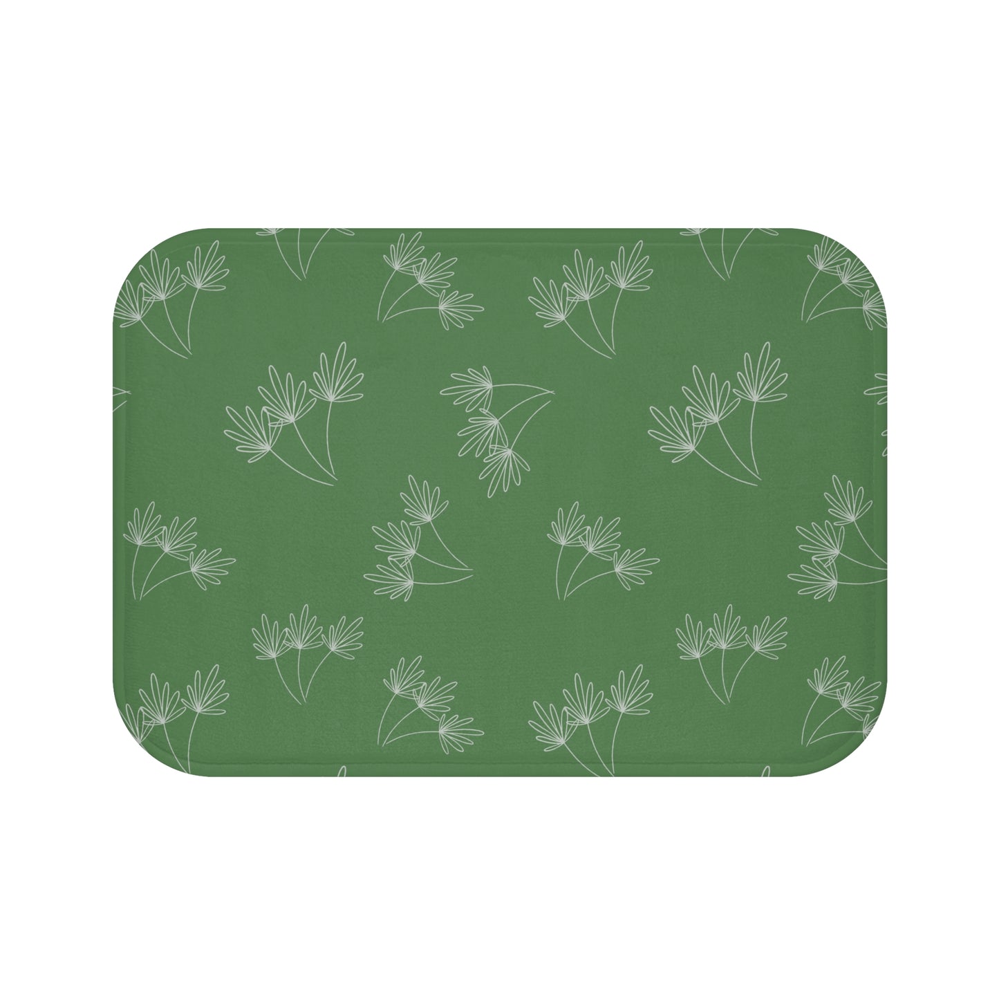 Leafy Whimsy Bath Mat – Green