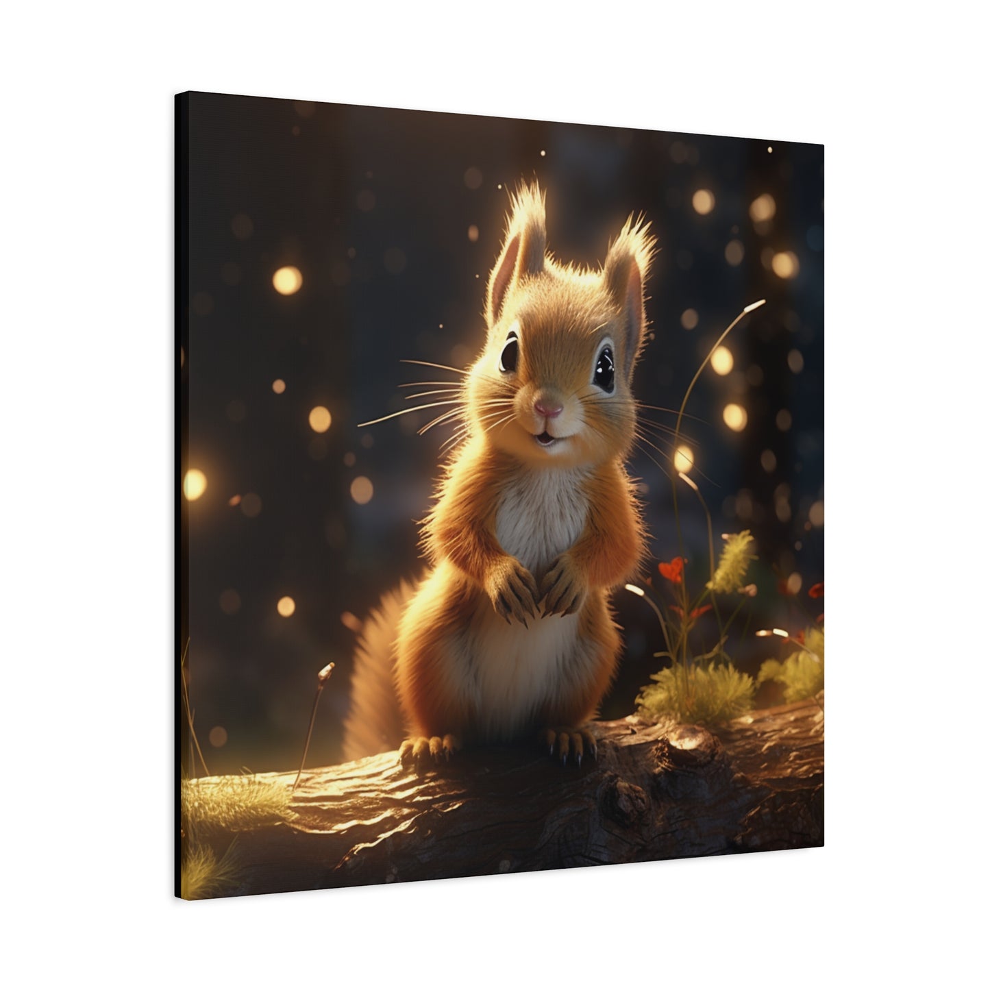 Baby Squirrel Wall Canvas