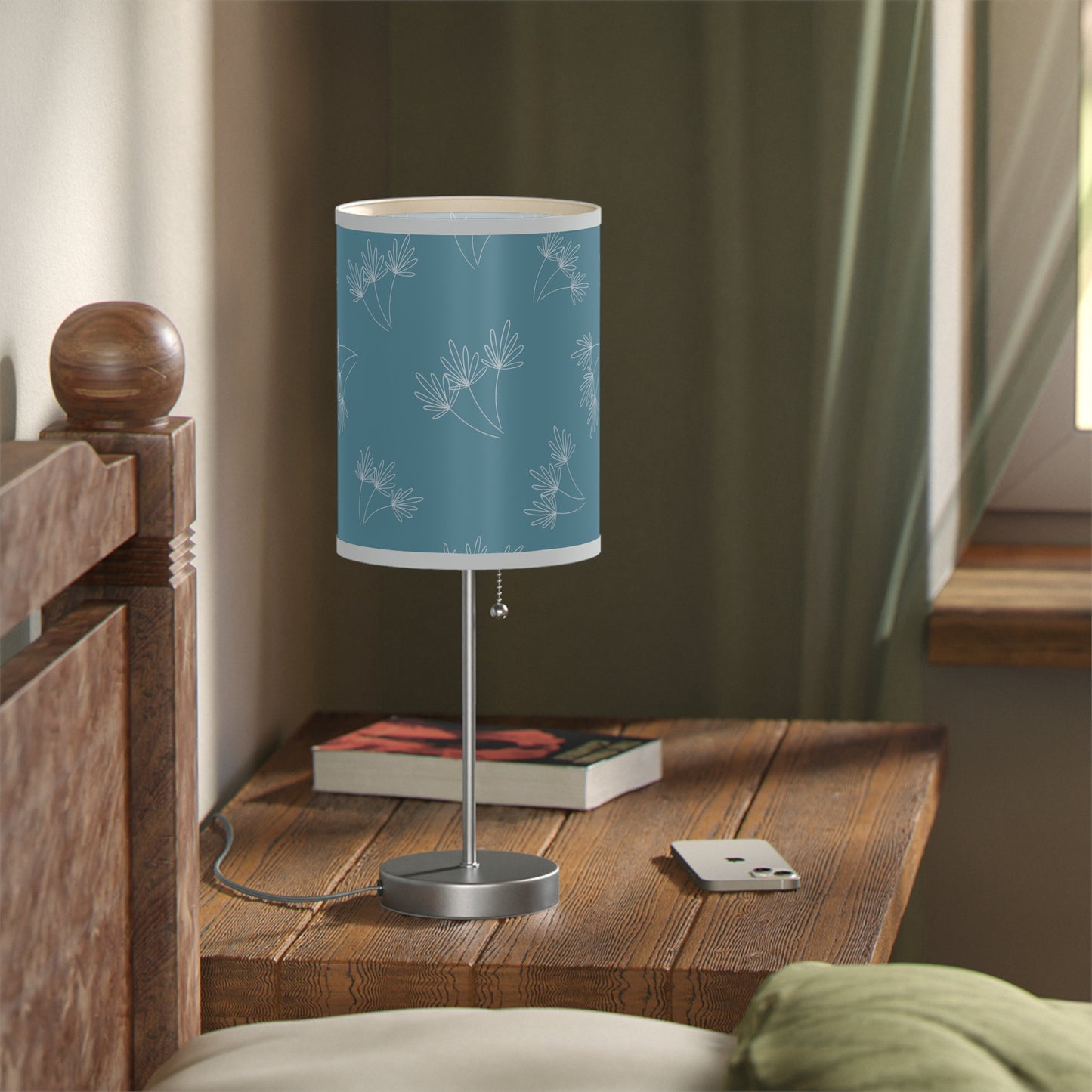 Leafy Whimsy Lamp – Light Blue