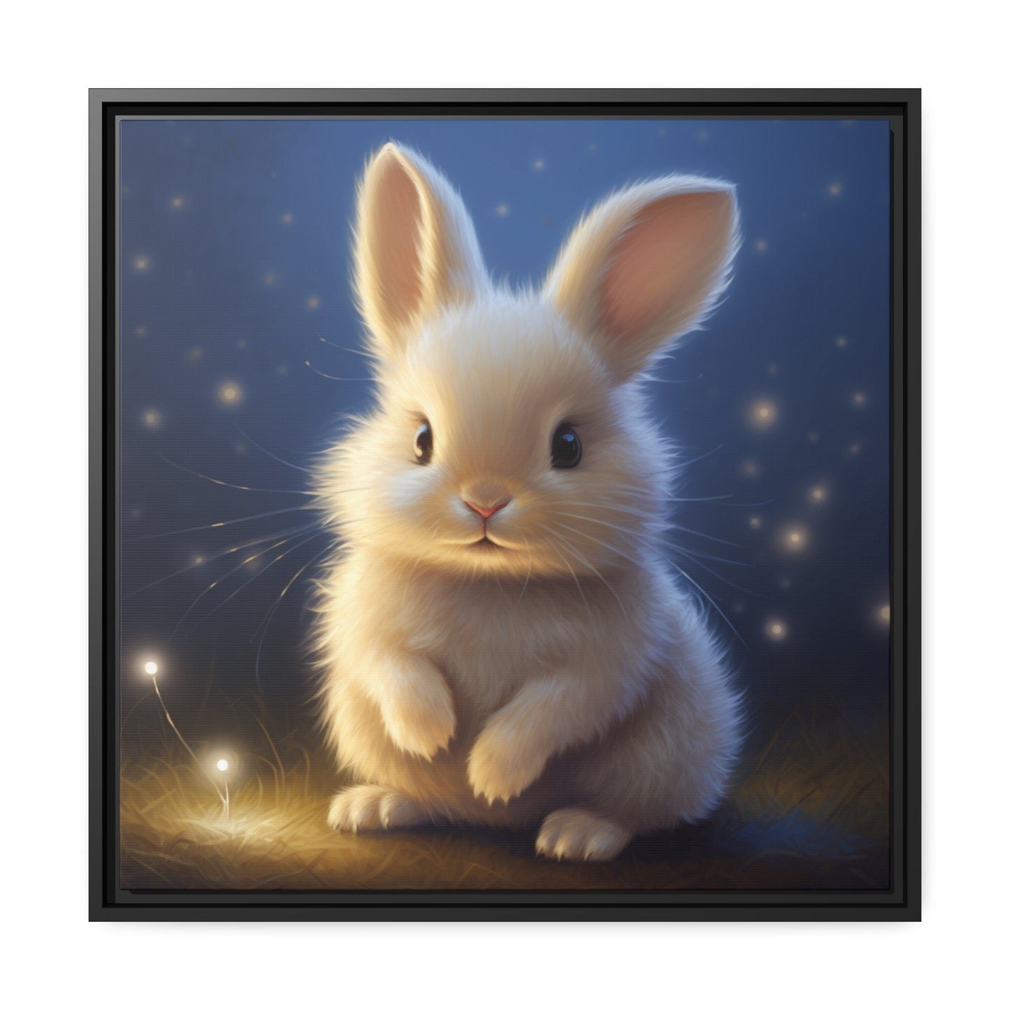 Baby Bunny Framed Wall Canvas