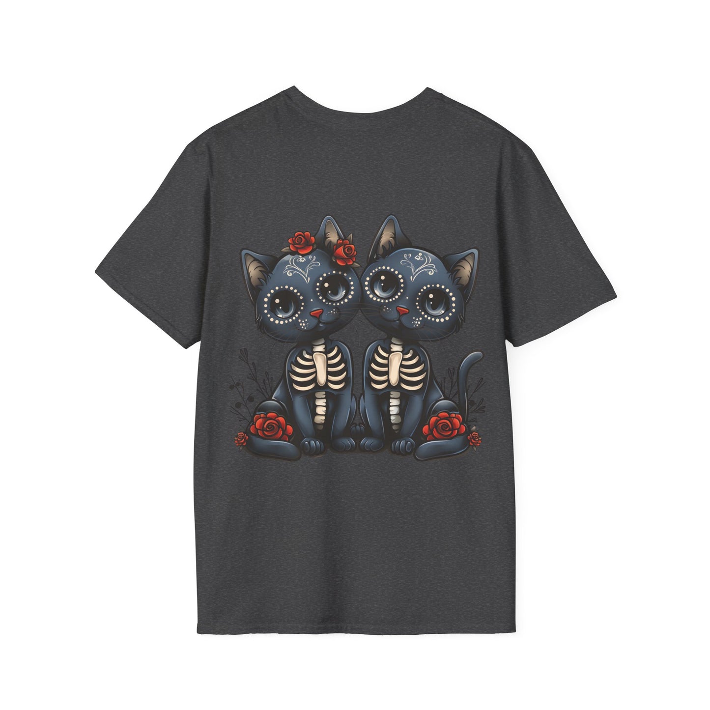 No Guts, Then No Glory, Sugar Skull, Day of the Dead Cats - T-shirt