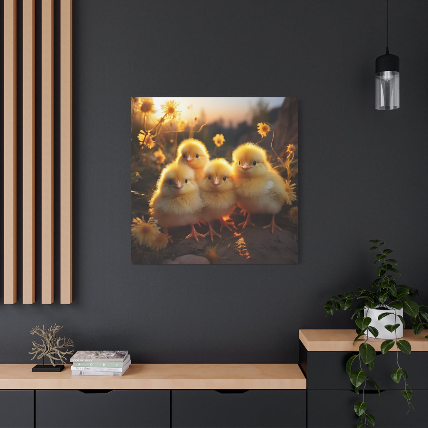 Baby Chicks Wall Canvas