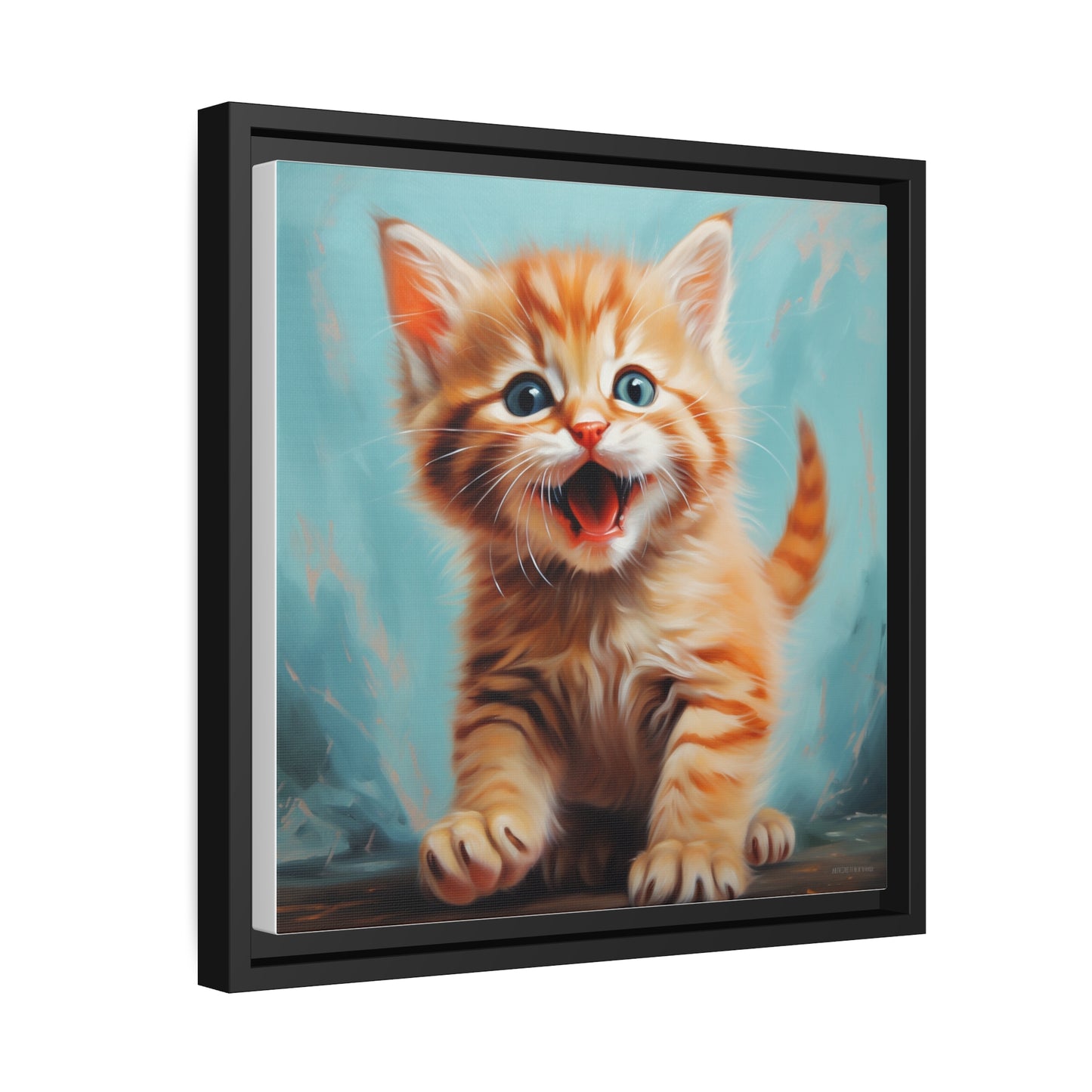 Playful Kitten - Pawsitively Adorable Canvas