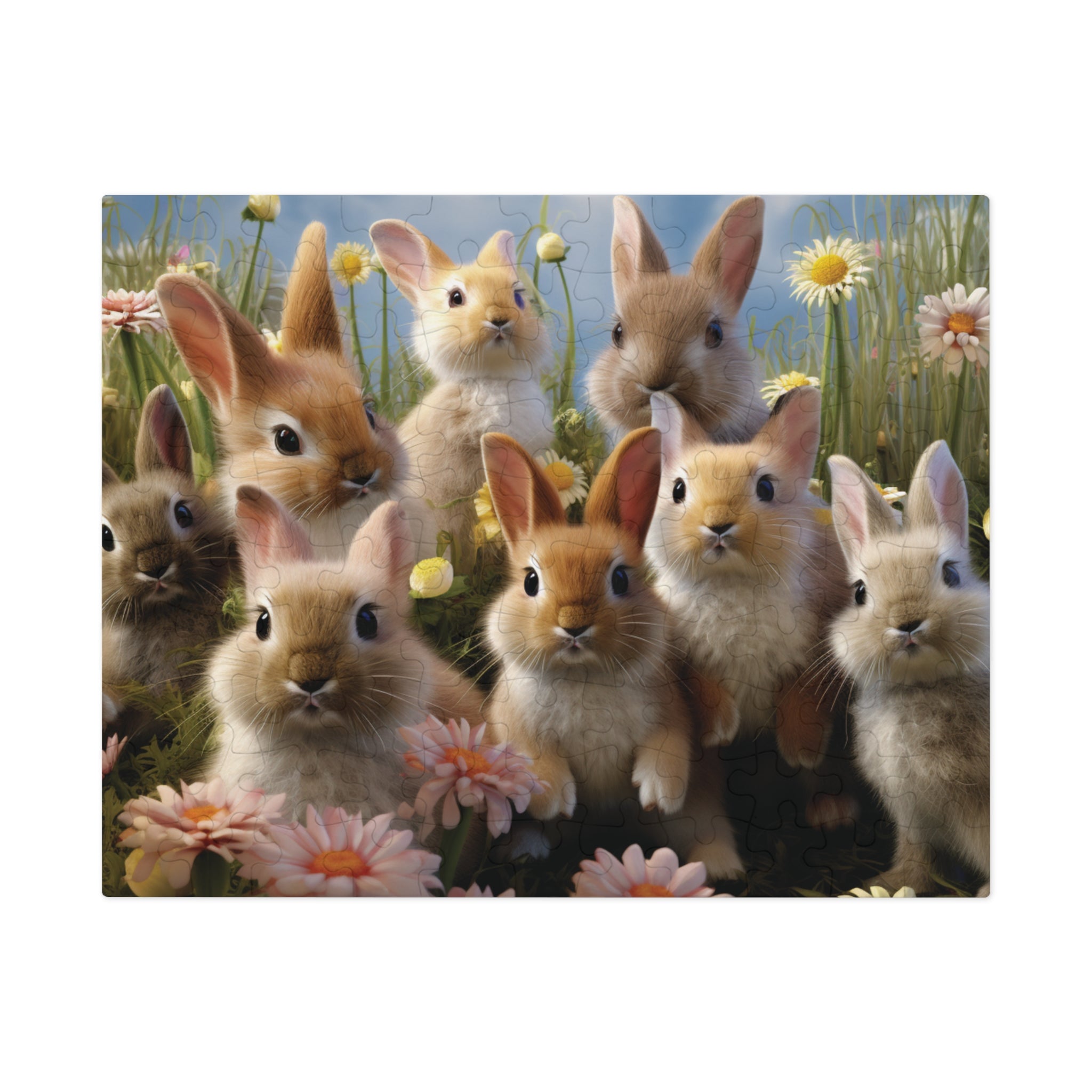 Baby Bunnies - Children's Jigsaw Puzzle (30 or 110 Piece)