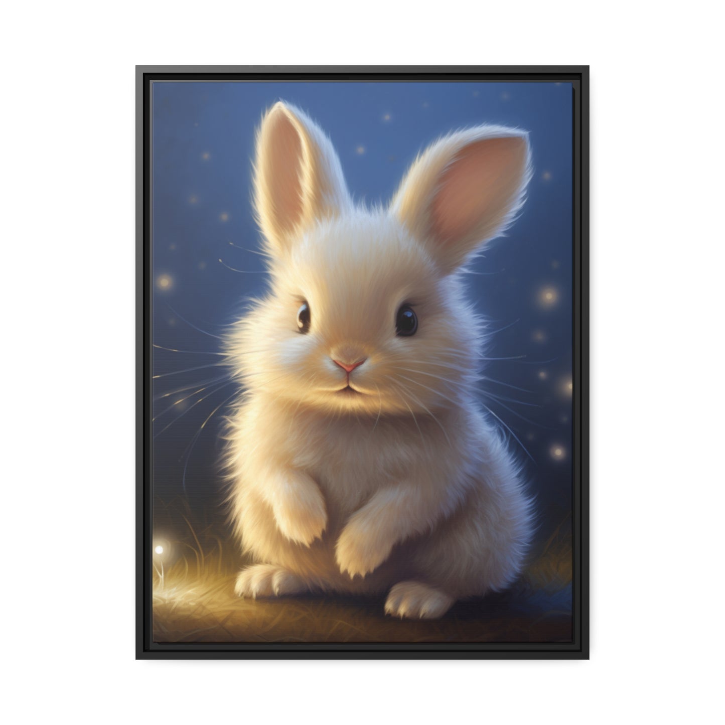 Baby Bunny Framed Wall Canvas