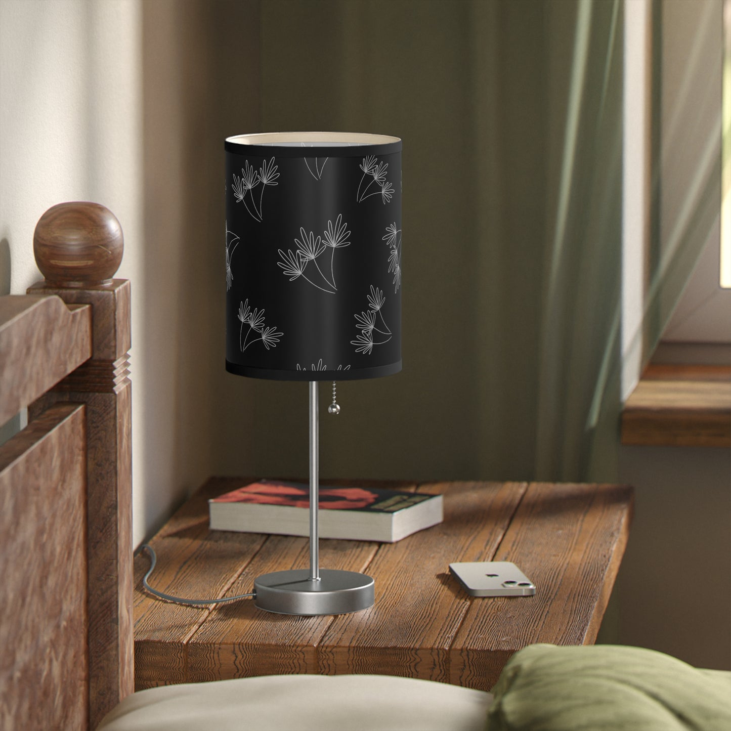 Leafy Whimsy Lamp – Black