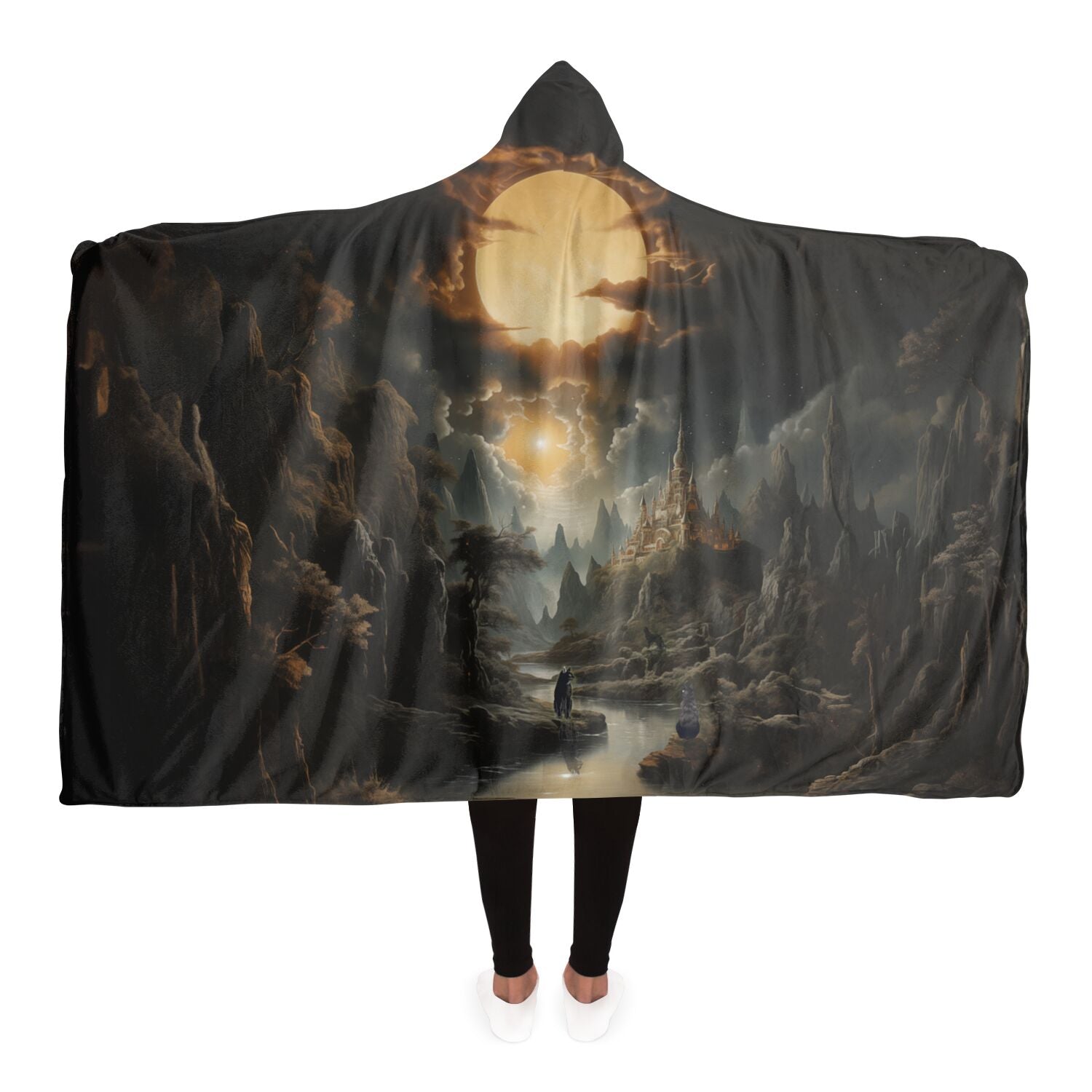 Cats at Mystic Summit – Hooded Blanket