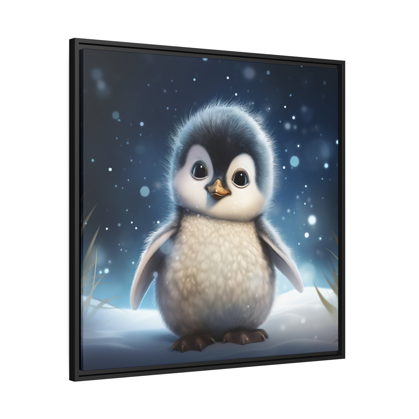 Baby Penguin Framed Wall Canvas