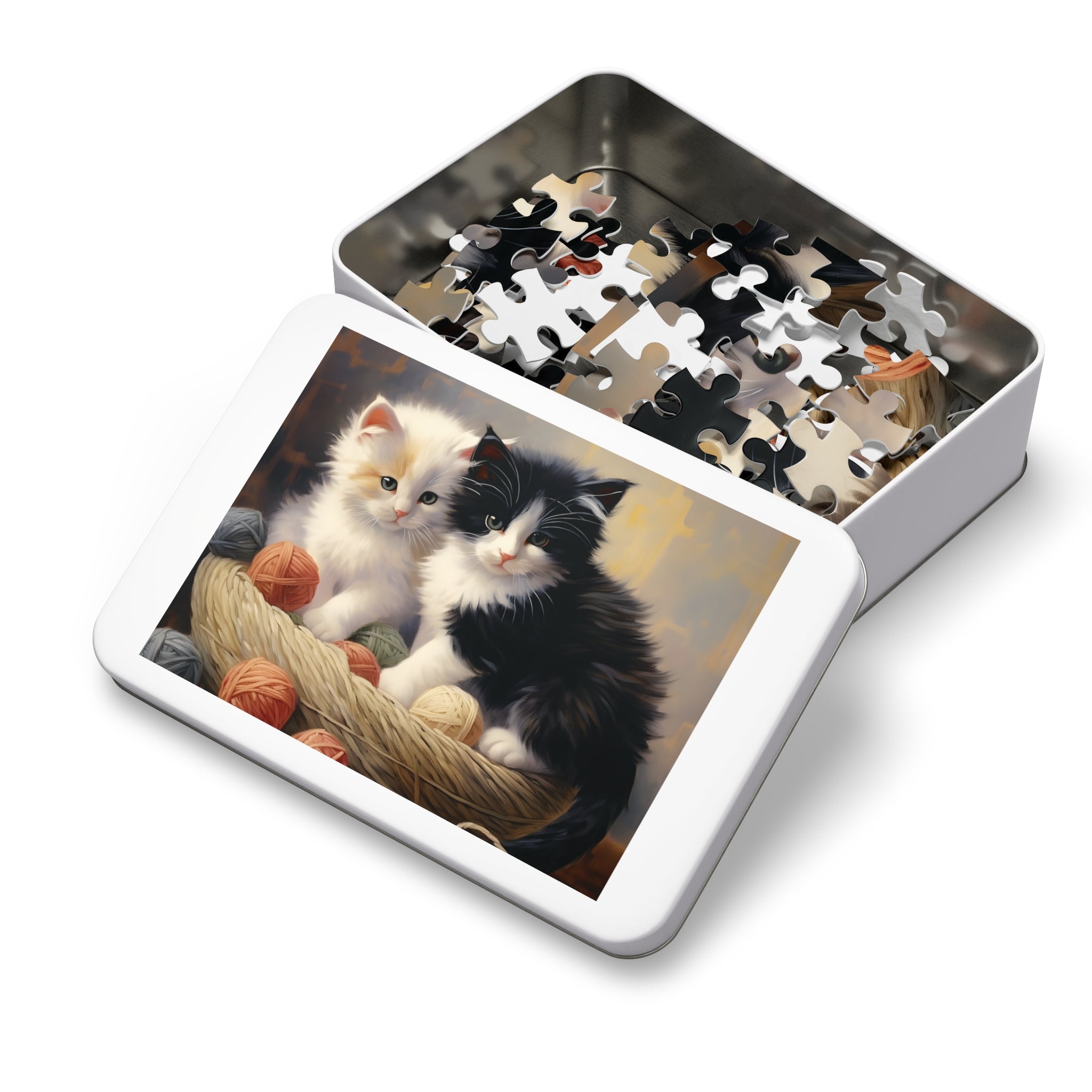 Kittens in a Basket - Children's Jigsaw Puzzle (30 or 110 Piece)